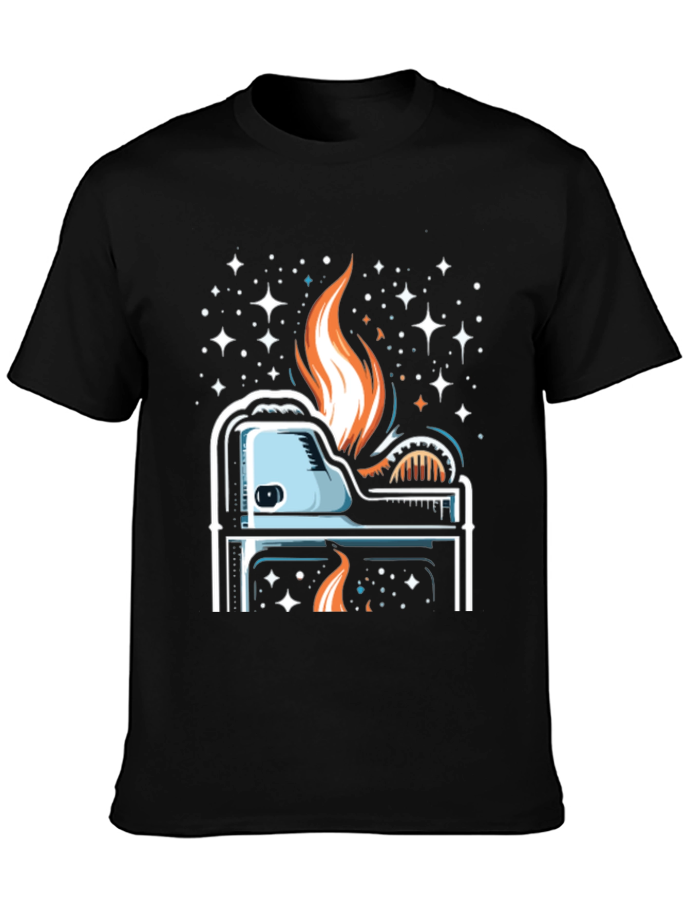 Cosmic Lighter Graphic Tee - Cool Burn!