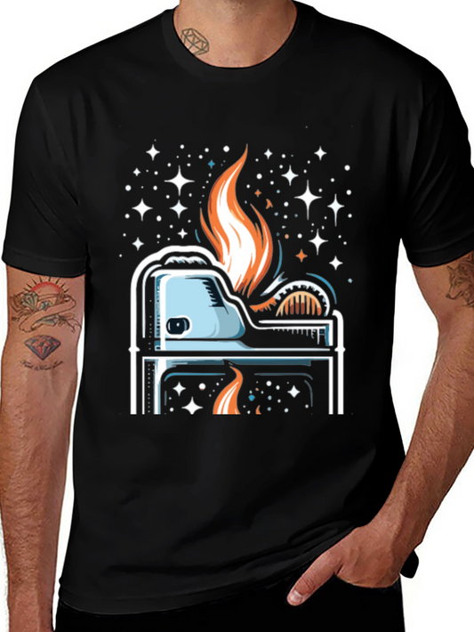 Cosmic Lighter Graphic Tee - Cool Burn!