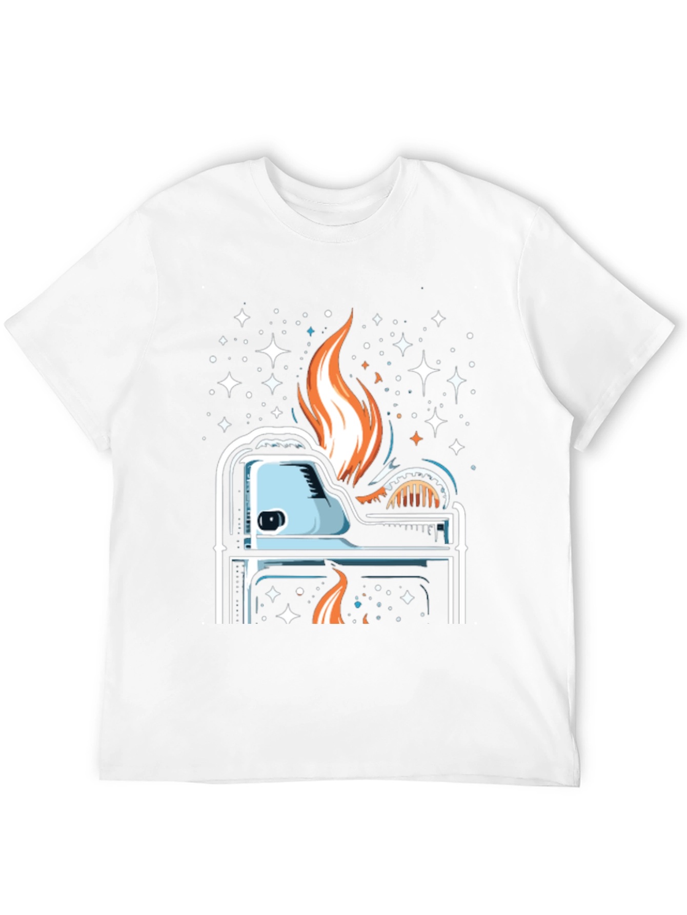 Cosmic Lighter Graphic Tee - Cool Burn!