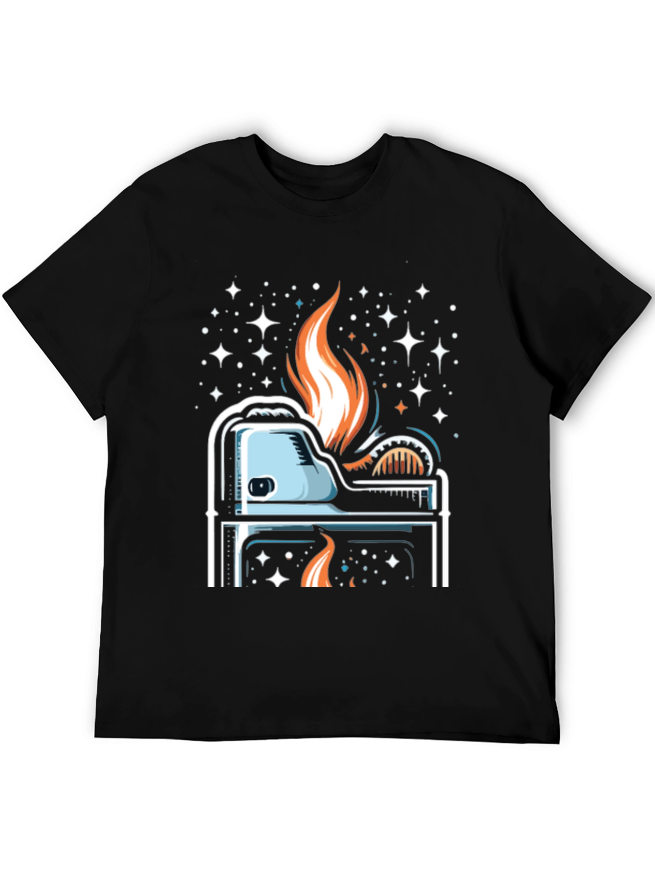 Cosmic Lighter Graphic Tee - Cool Burn!