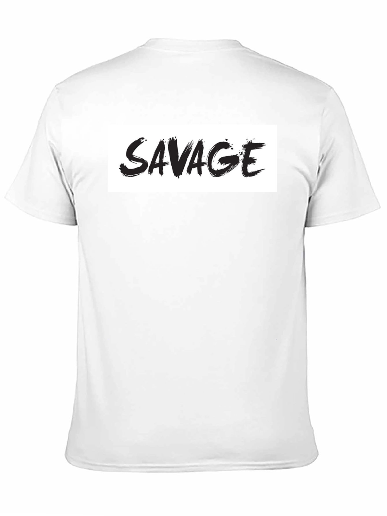 Savage Graphic Print Mens Black T-Shirt