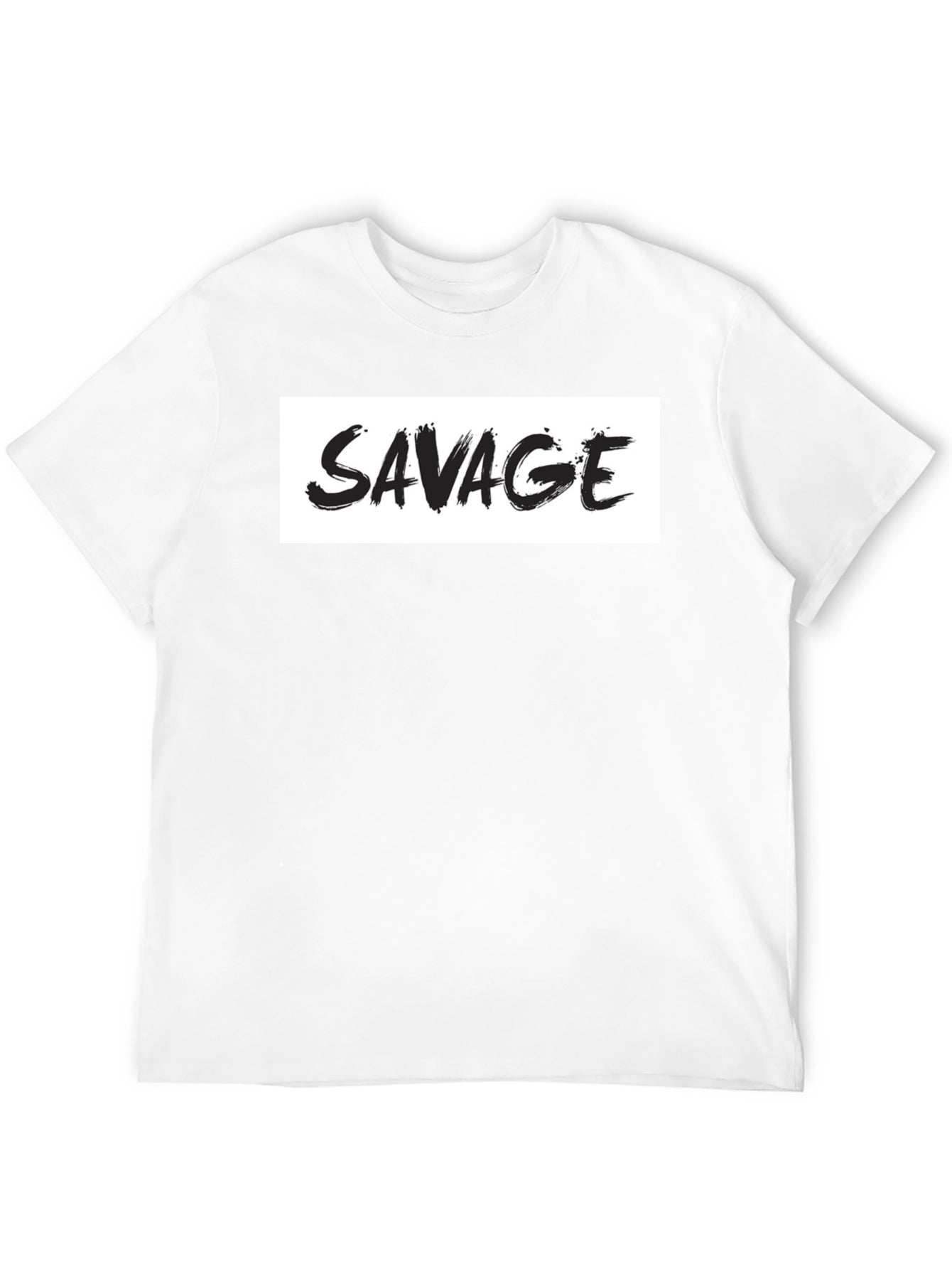 Savage Graphic Print Mens Black T-Shirt