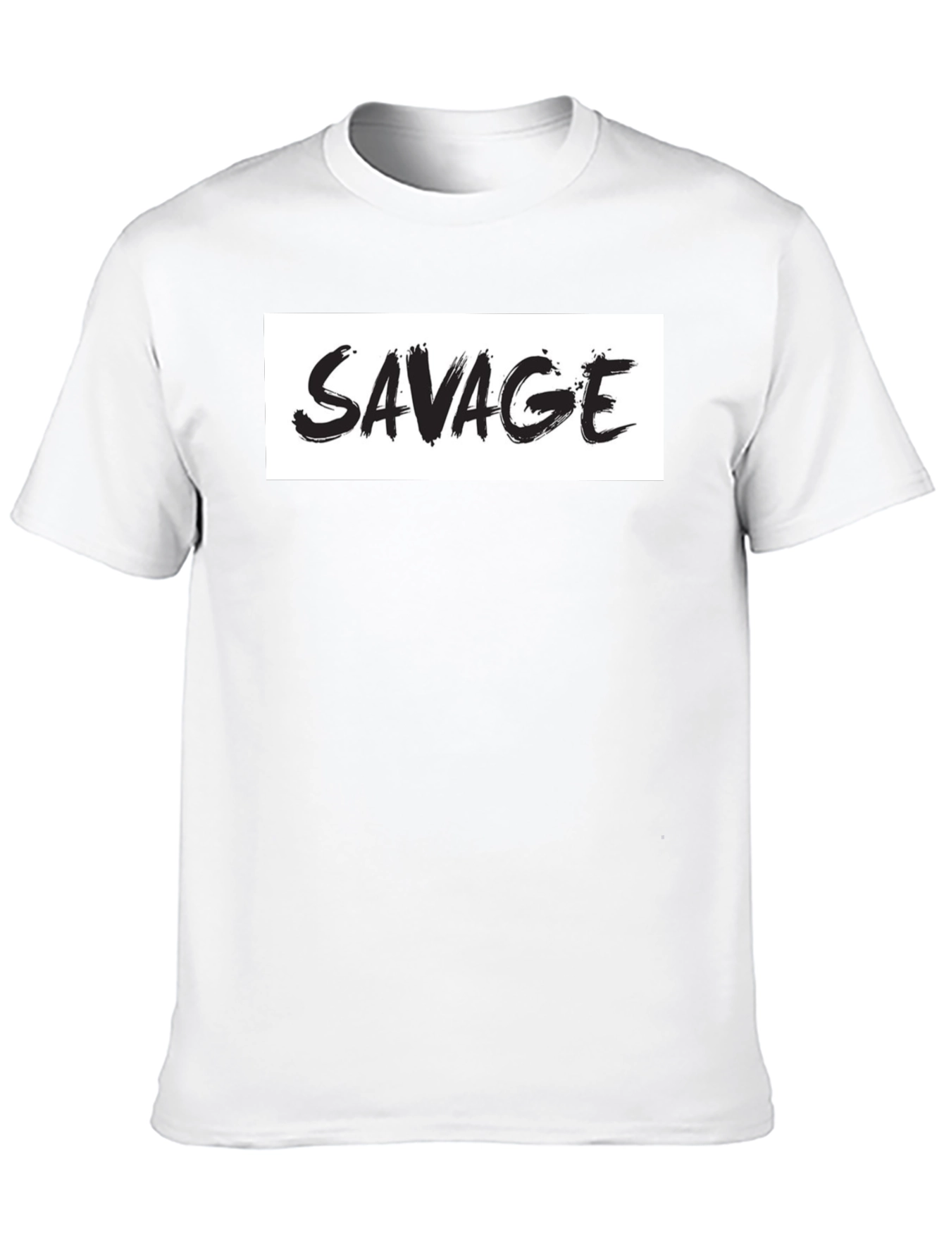 Savage Graphic Print Mens Black T-Shirt