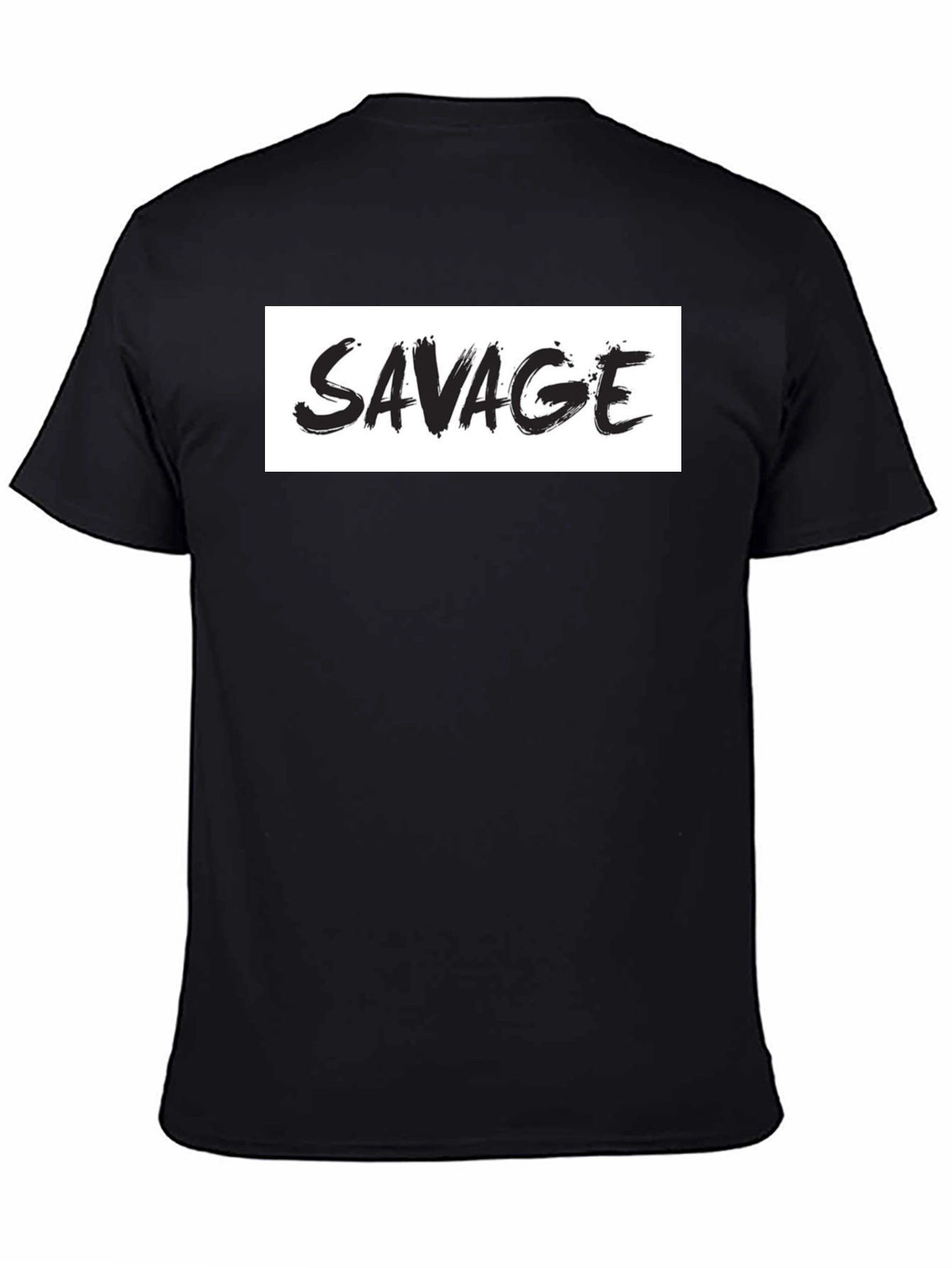 Savage Graphic Print Mens Black T-Shirt