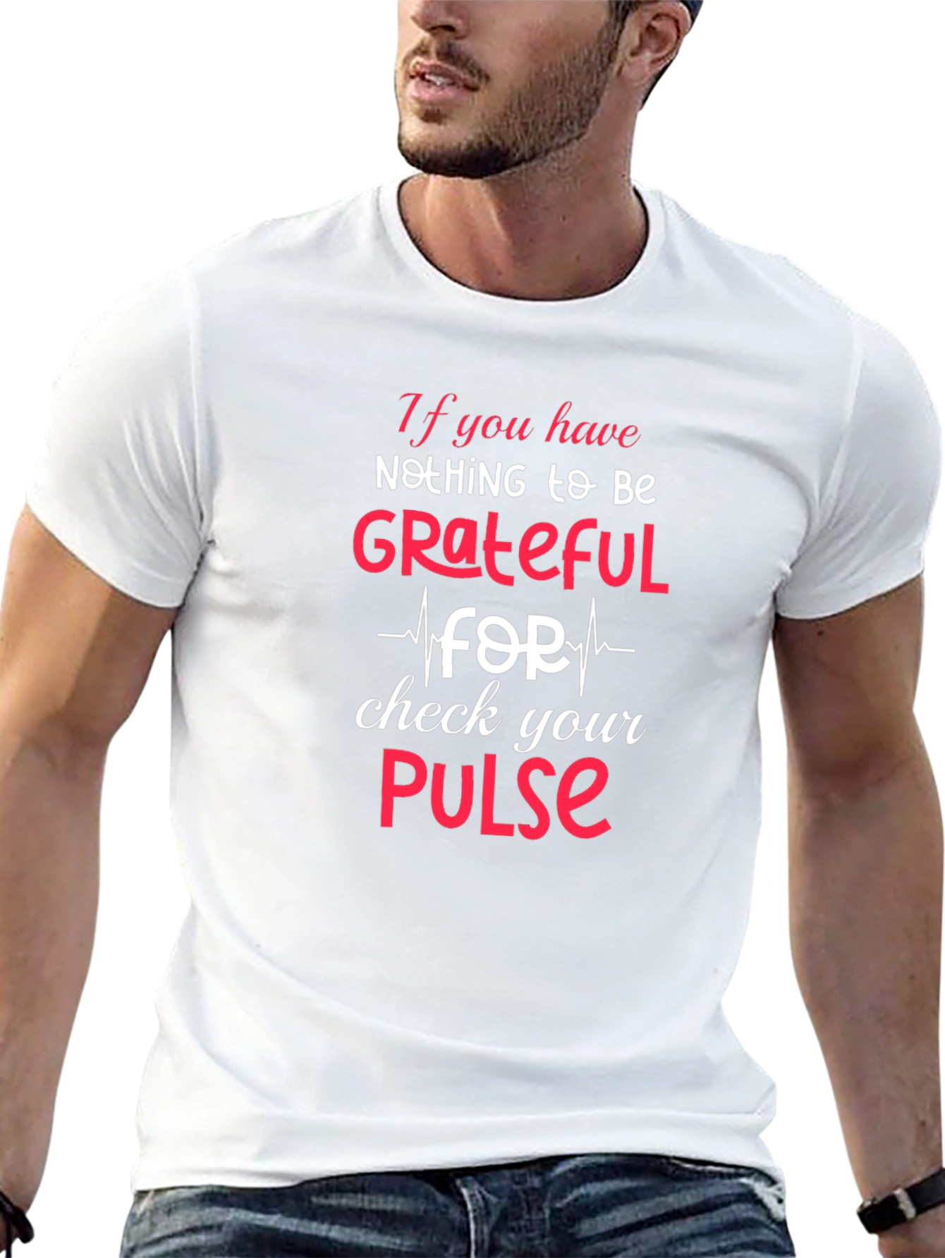Grateful Pulse T-Shirt - Black Cotton Blend