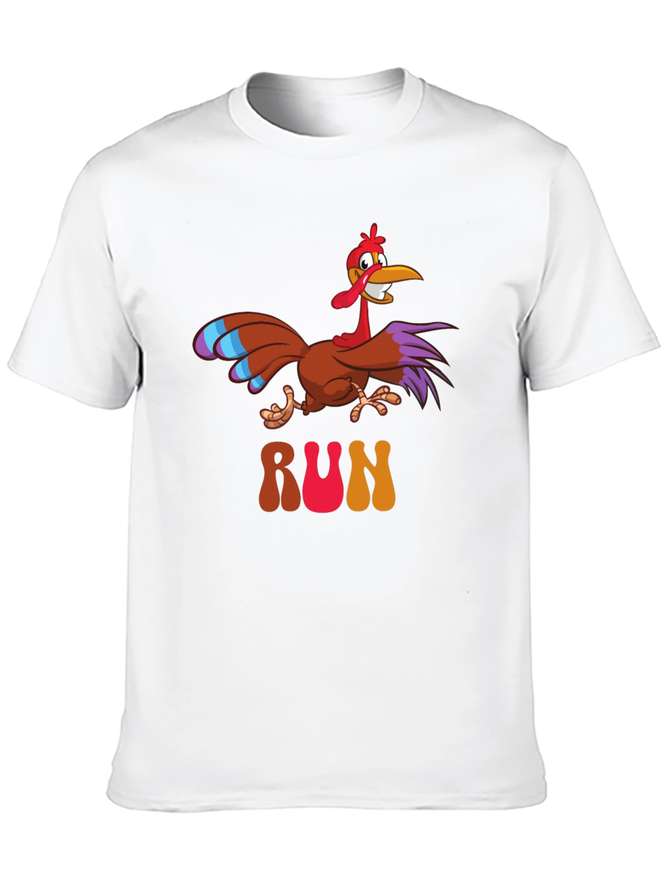 Funny Turkey Run T-Shirt - Thanksgiving Apparel