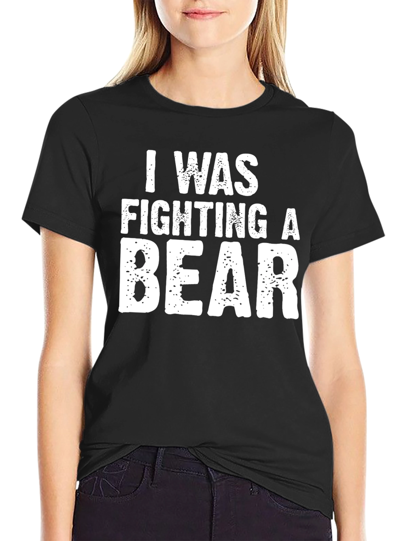 I Was Fighting a Bear Graphic T-Shirt