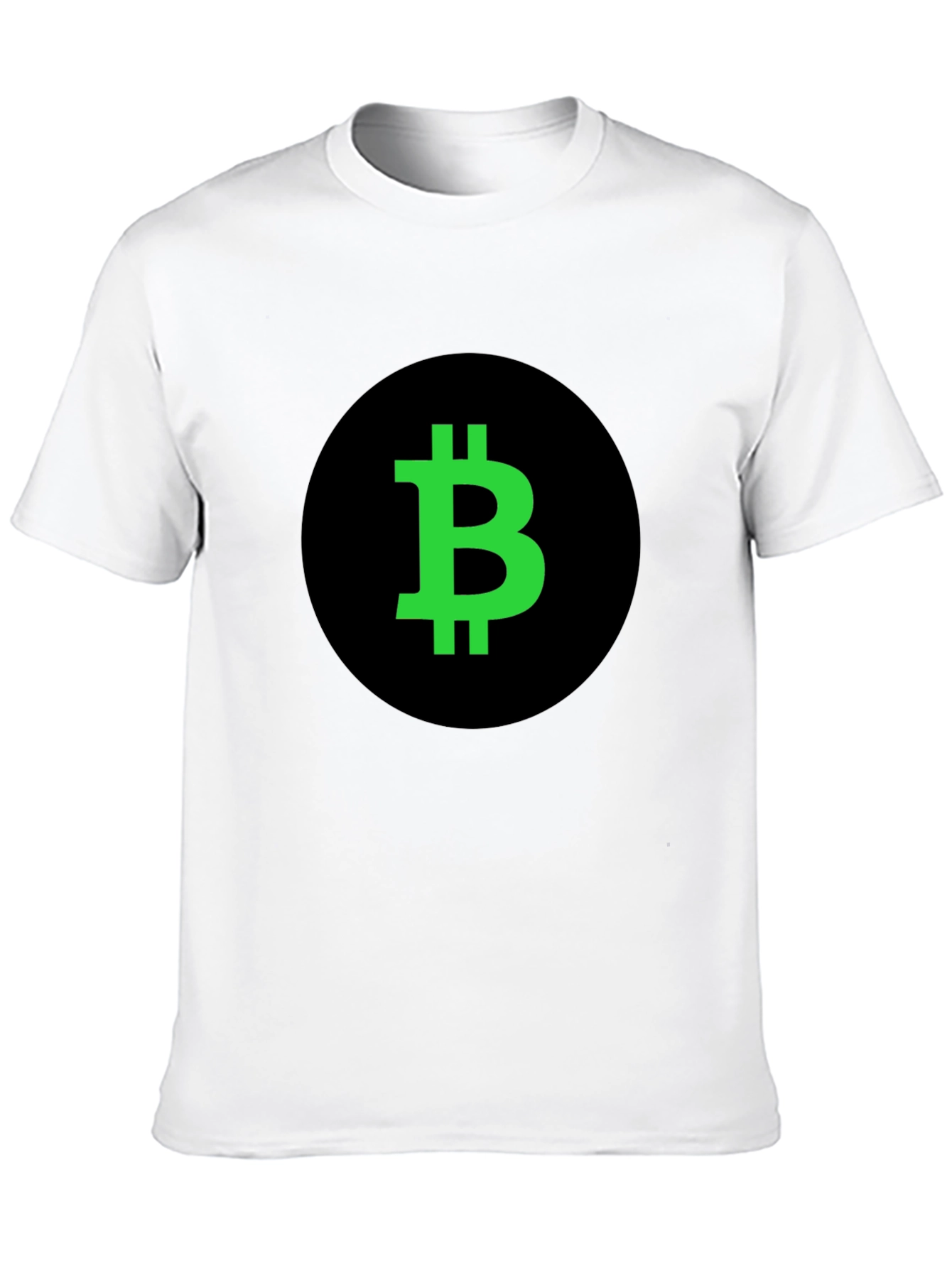 Bitcoin Crypto T-Shirt - Black with Green Logo