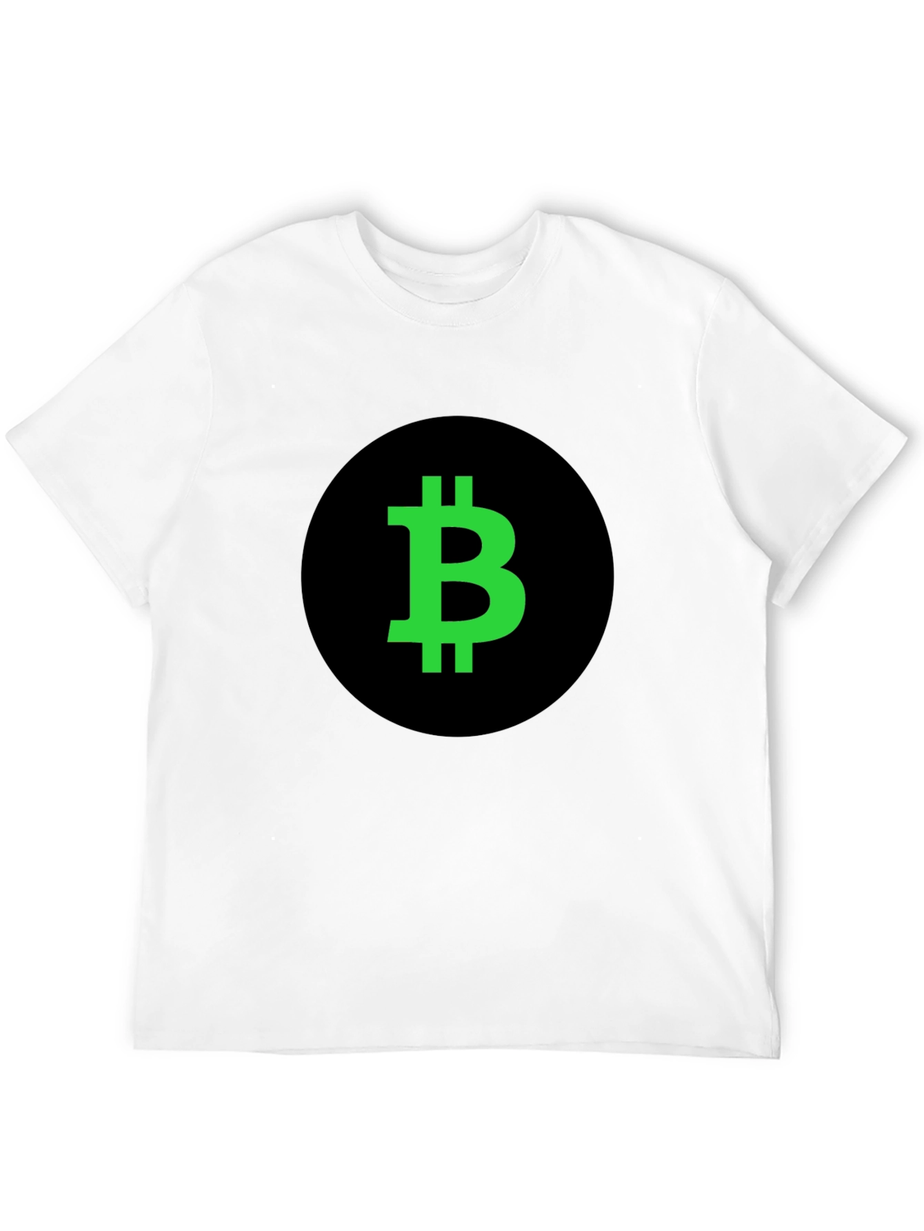 Bitcoin Crypto T-Shirt - Black with Green Logo