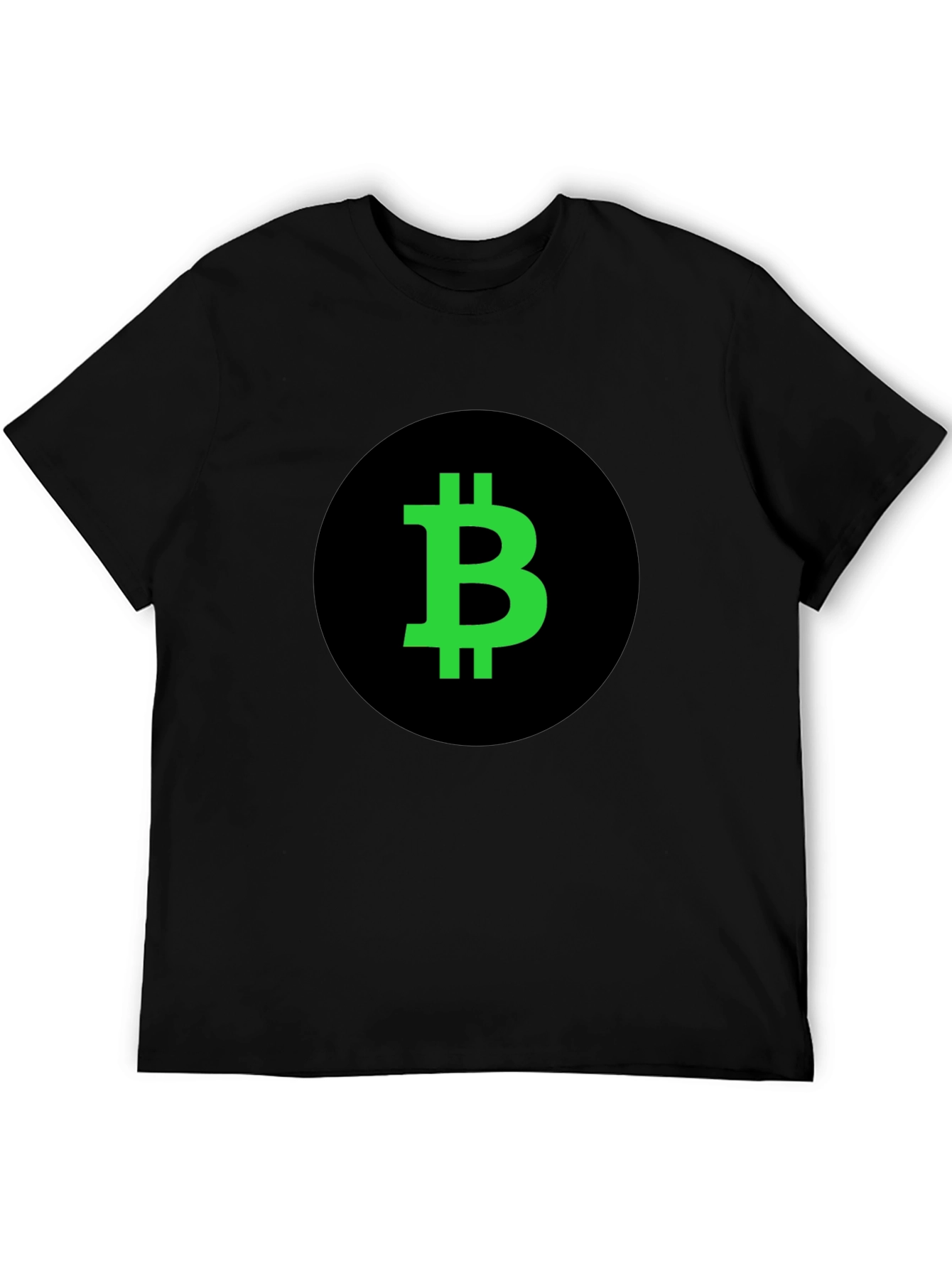 Bitcoin Crypto T-Shirt - Black with Green Logo