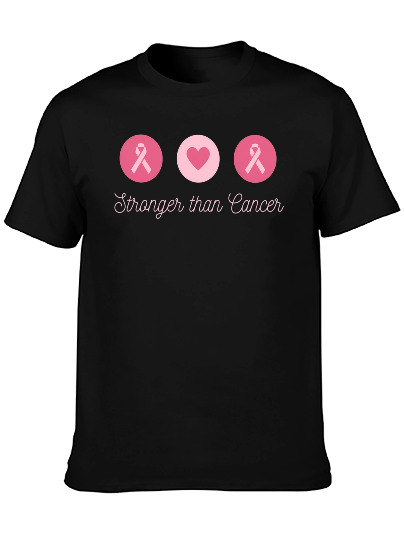 Stronger Than Cancer Graphic Tee - Black