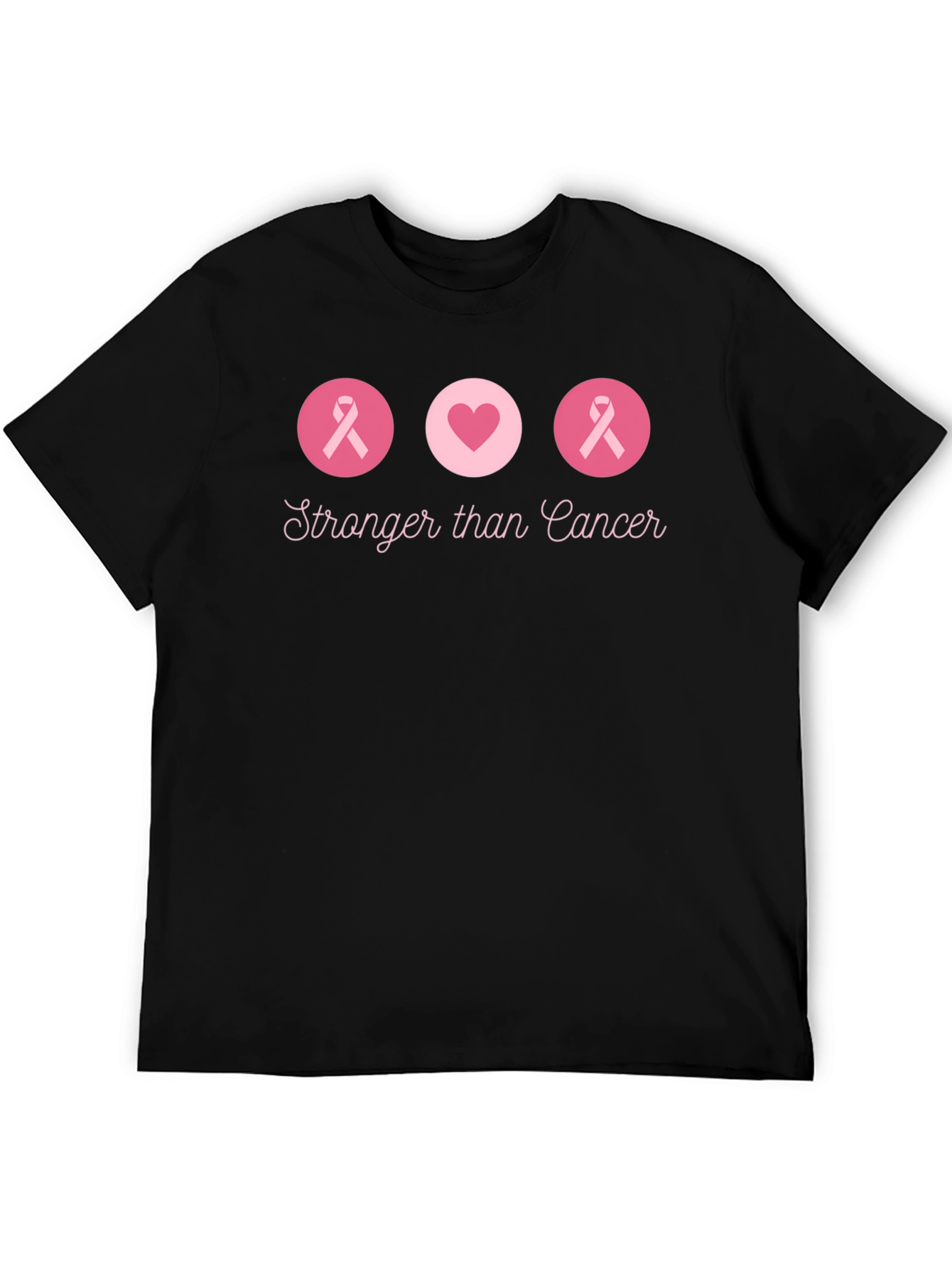Stronger Than Cancer Graphic Tee - Black