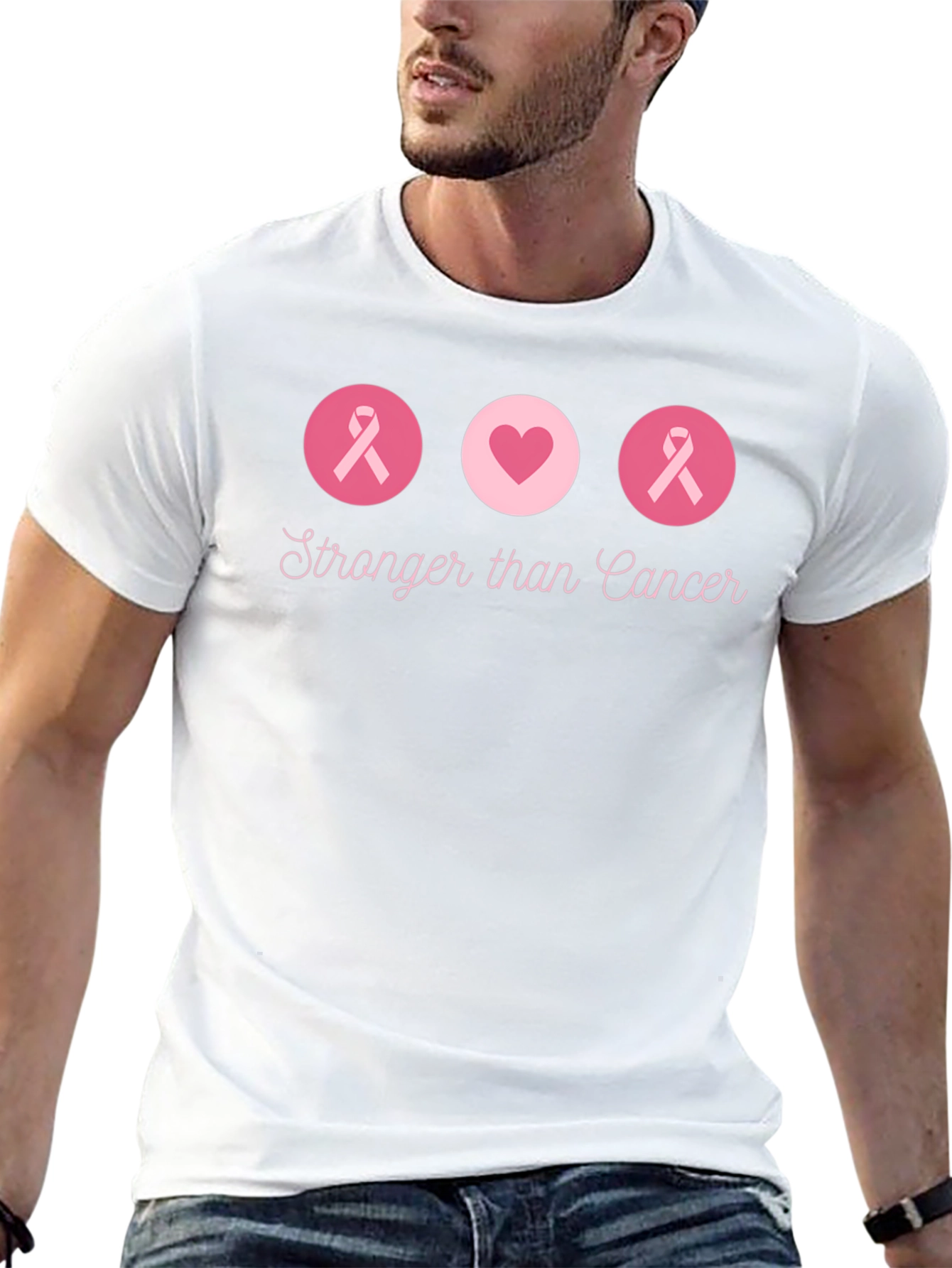 Stronger Than Cancer Graphic Tee - Black