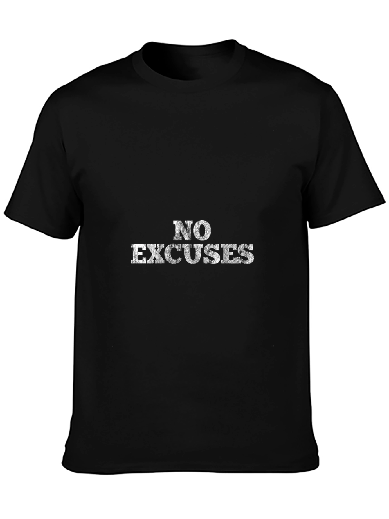 No Excuses Graphic Black T-Shirt