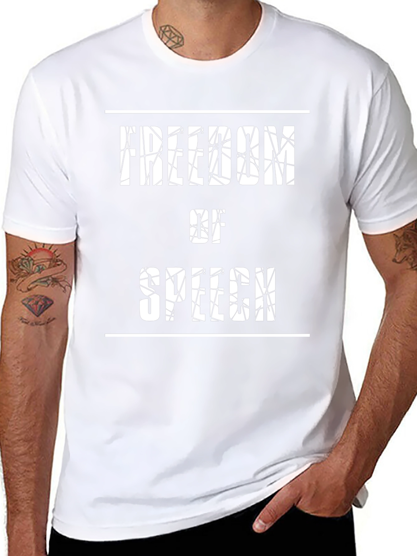Freedom of Speech Graphic Tee - Black