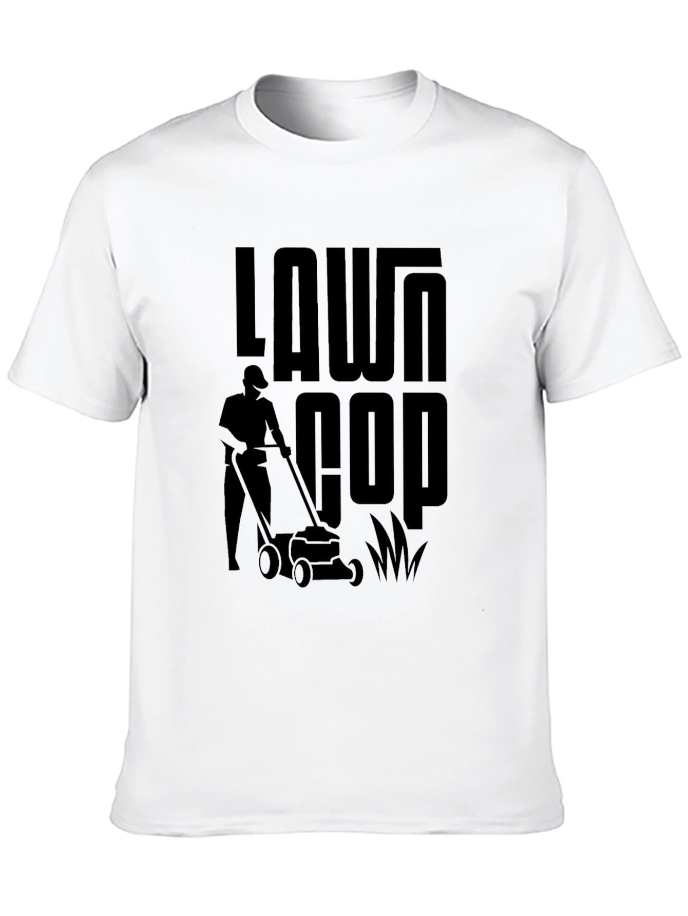 Lawn Cop Black Graphic Tee
