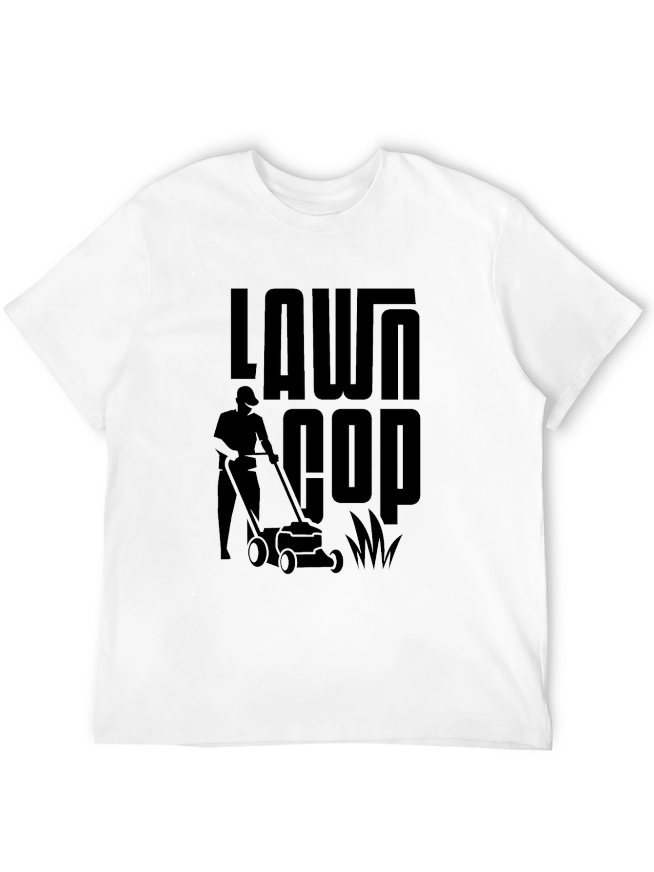 Lawn Cop Black Graphic Tee