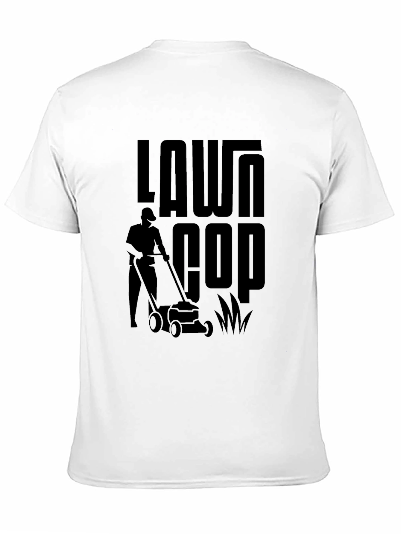 Lawn Cop Black Graphic Tee