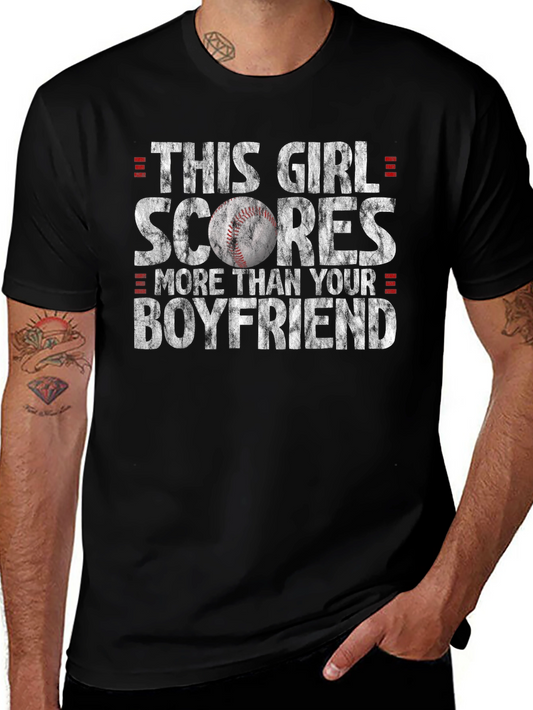 This Girl Scores Baseball T-Shirt