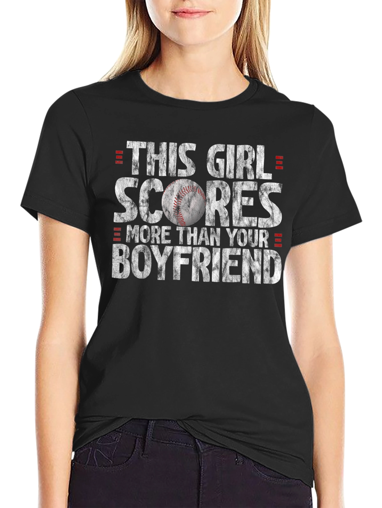 This Girl Scores Baseball T-Shirt