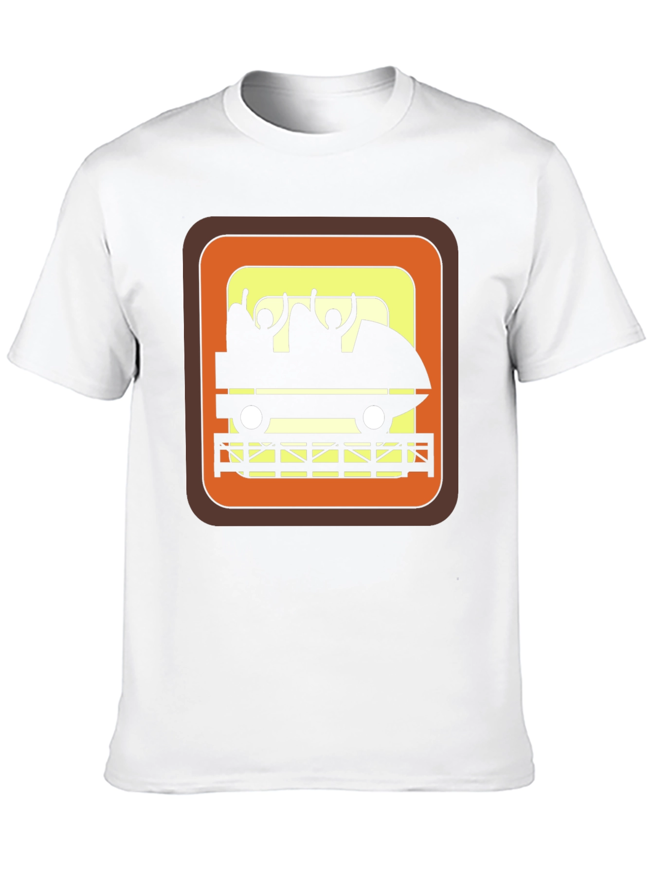 Retro Roller Coaster Ride Graphic Tee - Black