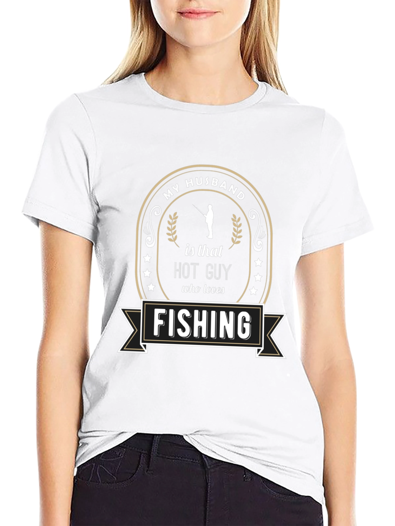 My Husband Loves Fishing T-Shirt