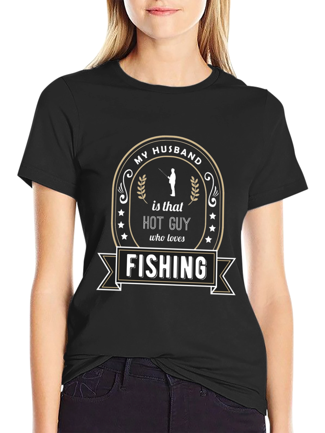 My Husband Loves Fishing T-Shirt