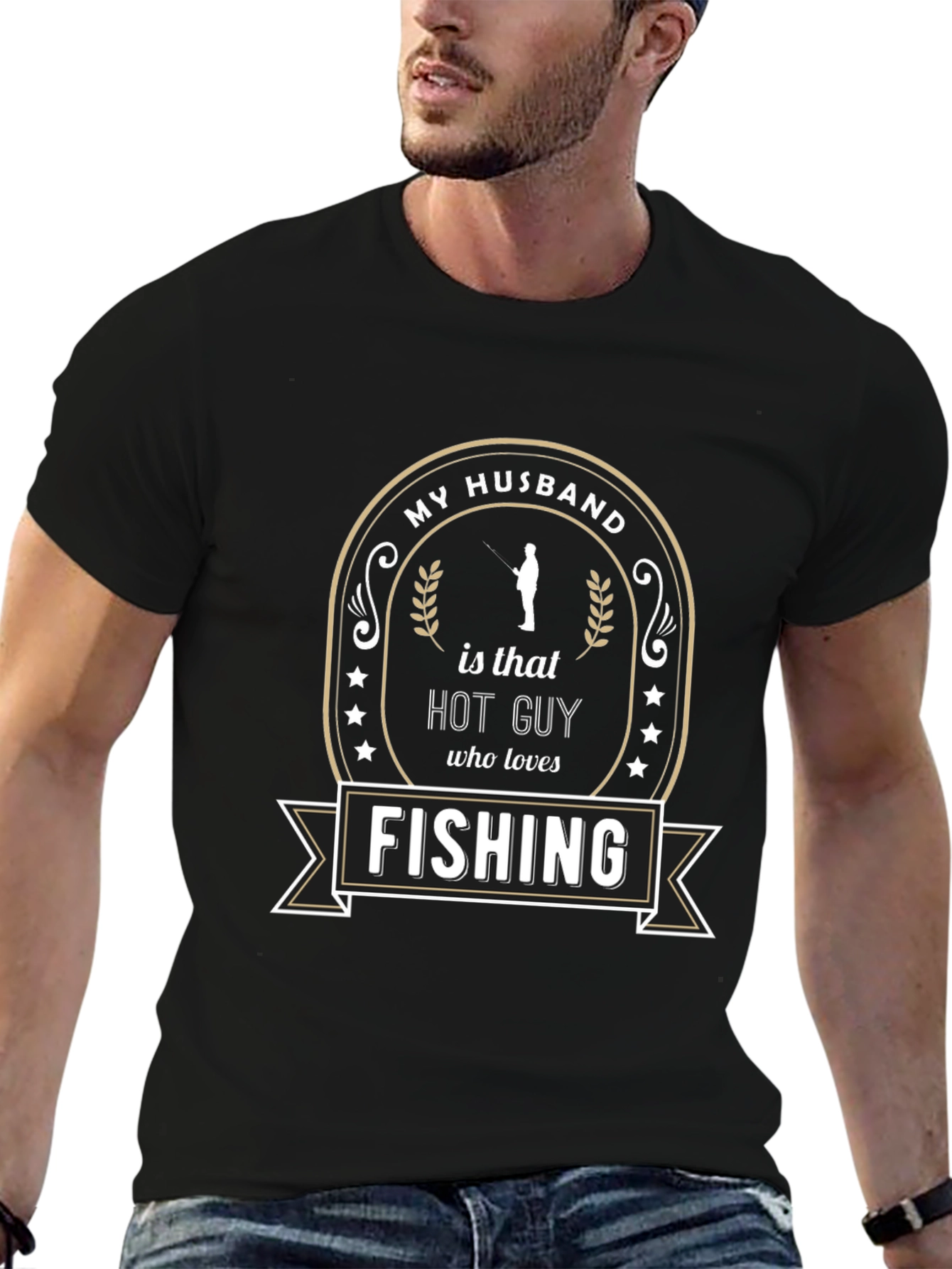 My Husband Loves Fishing T-Shirt