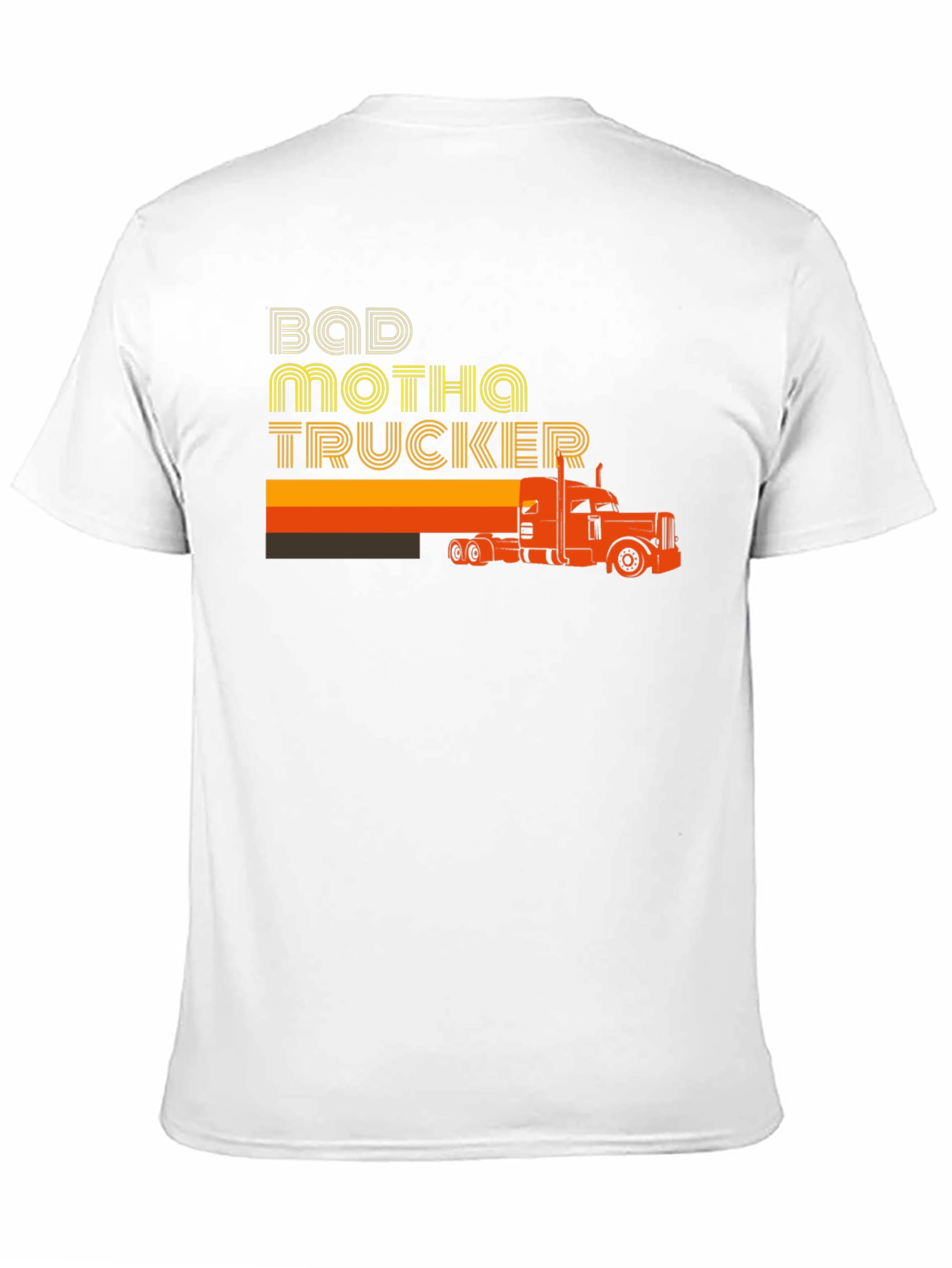 Bad Motha Trucker Graphic T-Shirt - Retro Style