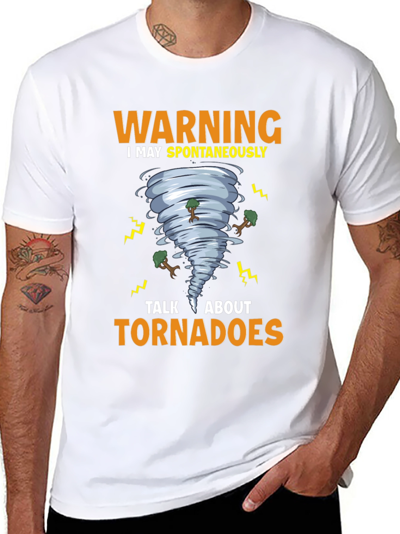 Warning Tornadoes T-Shirt - Weather Humor Tee