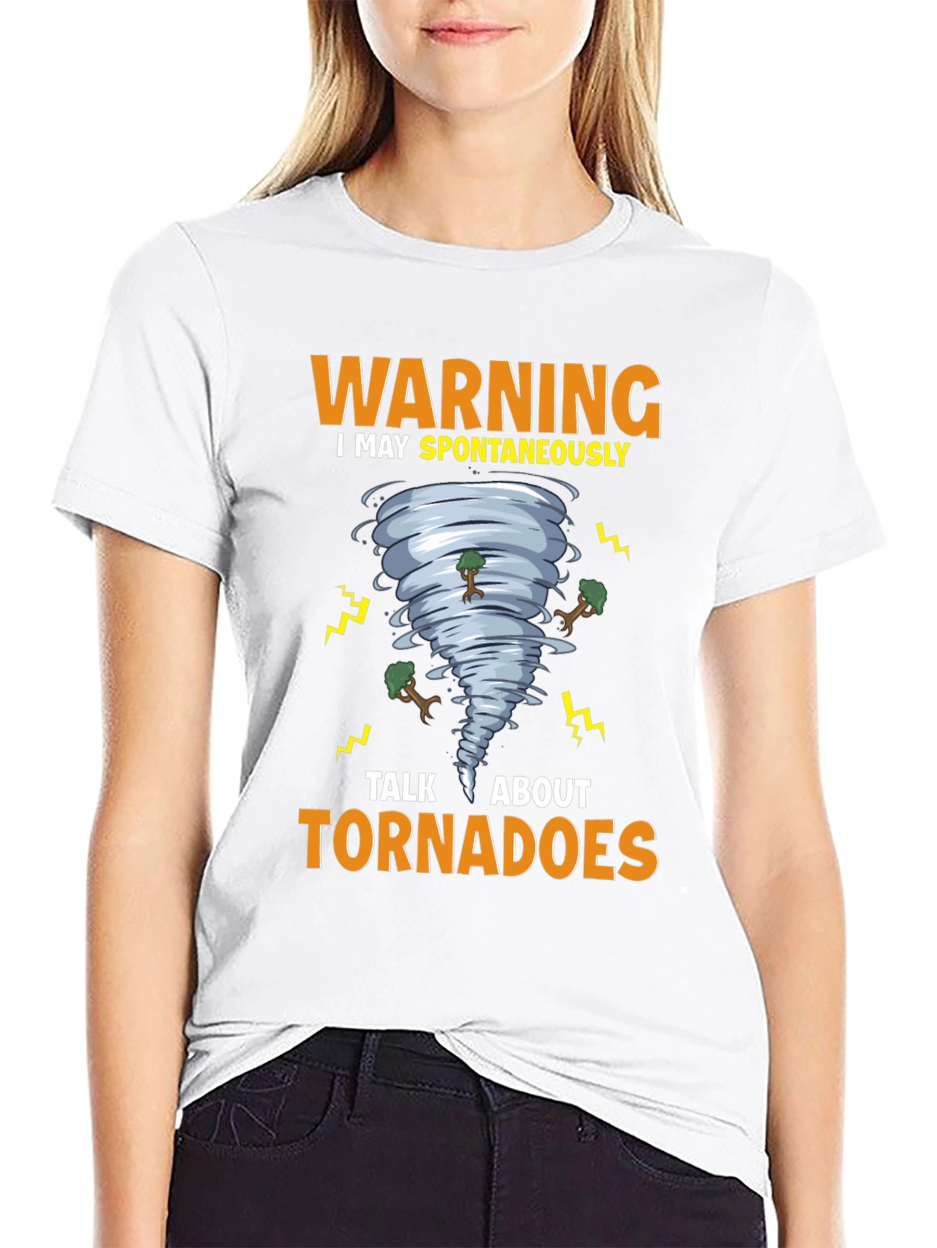 Warning Tornadoes T-Shirt - Weather Humor Tee