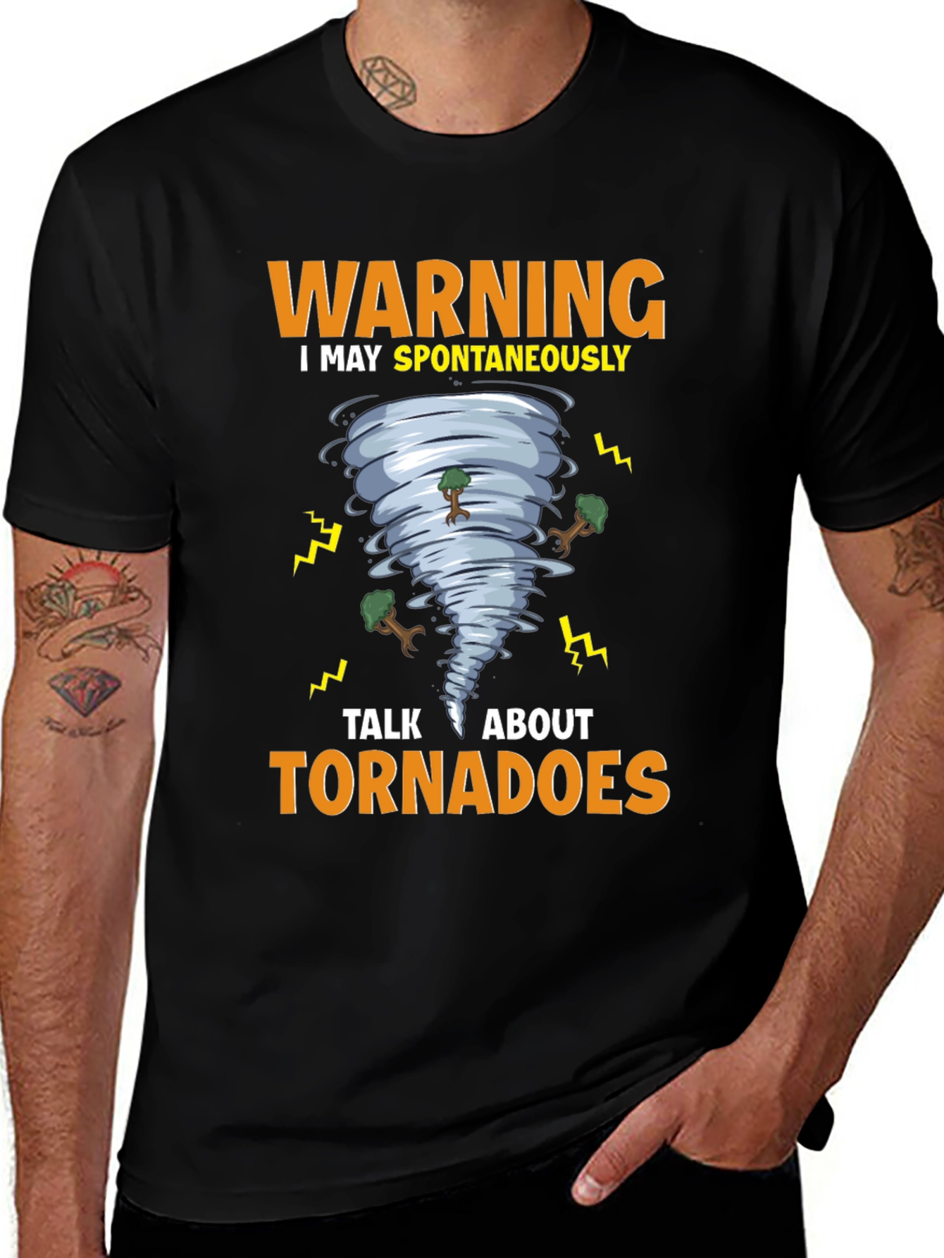 Warning Tornadoes T-Shirt - Weather Humor Tee