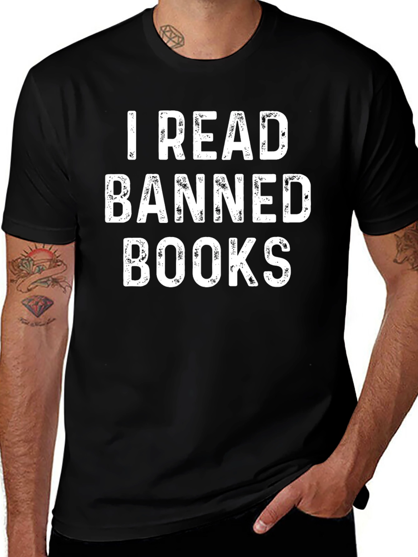 I Read Banned Books Black T-Shirt