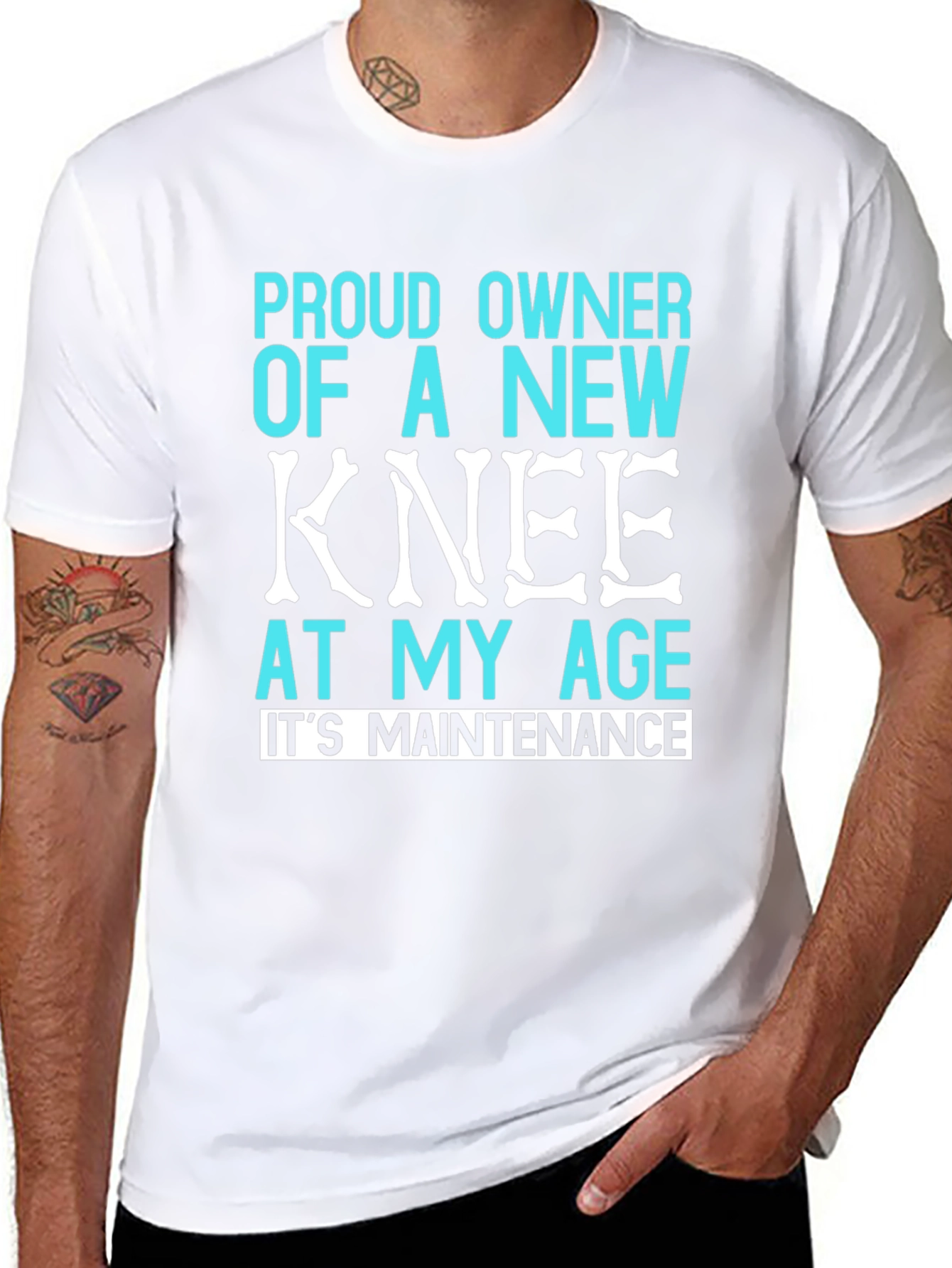 Proud New Knee T-Shirt - Funny Recovery Gift