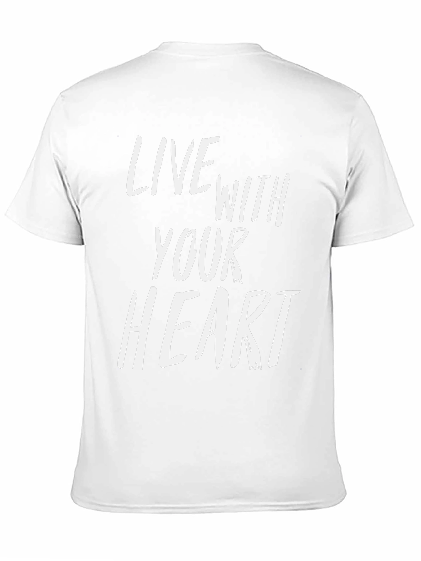 Live With Your Heart Graphic Tee - Black