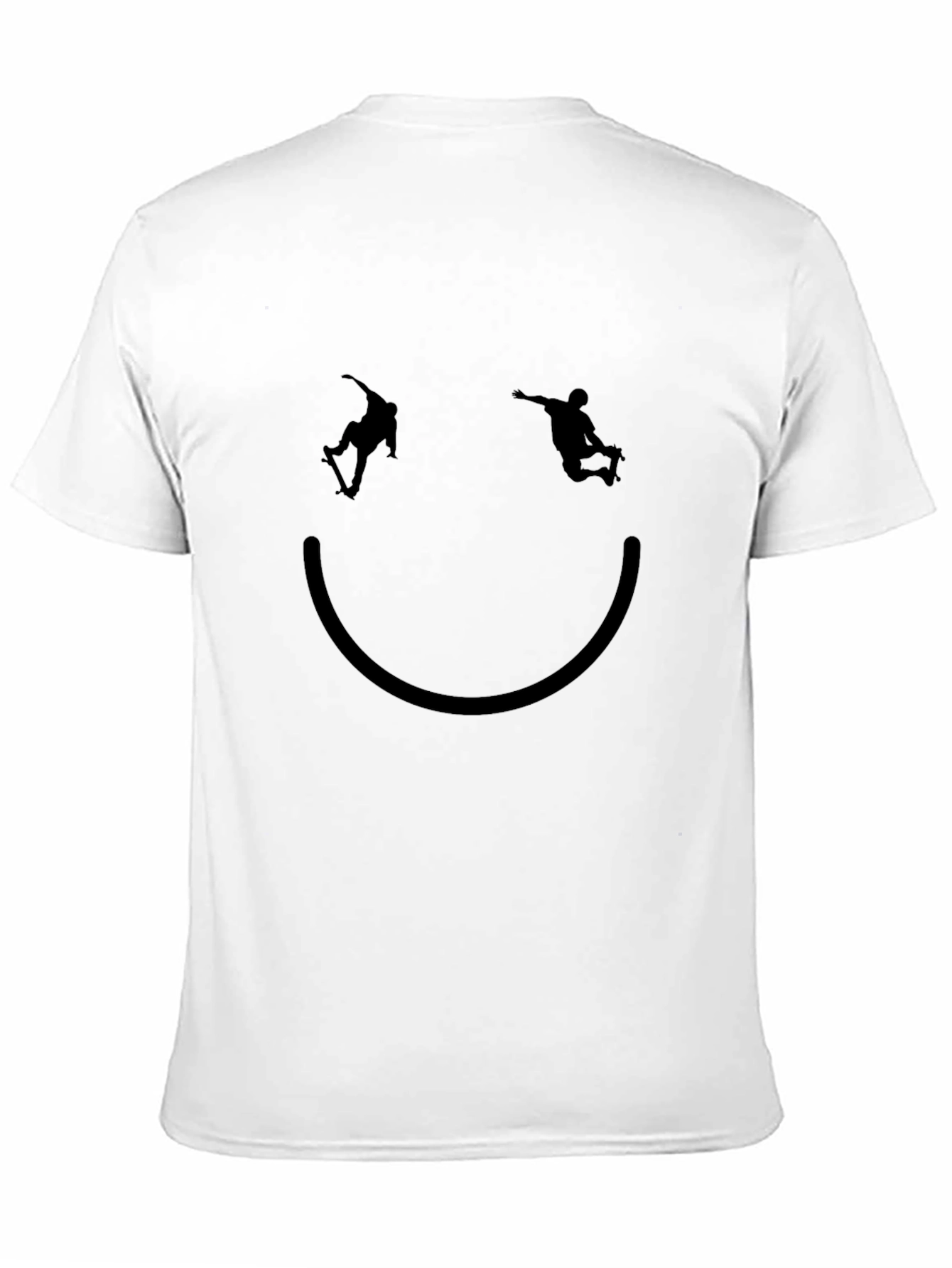 Skate Smile Tee - Black Graphic T-Shirt