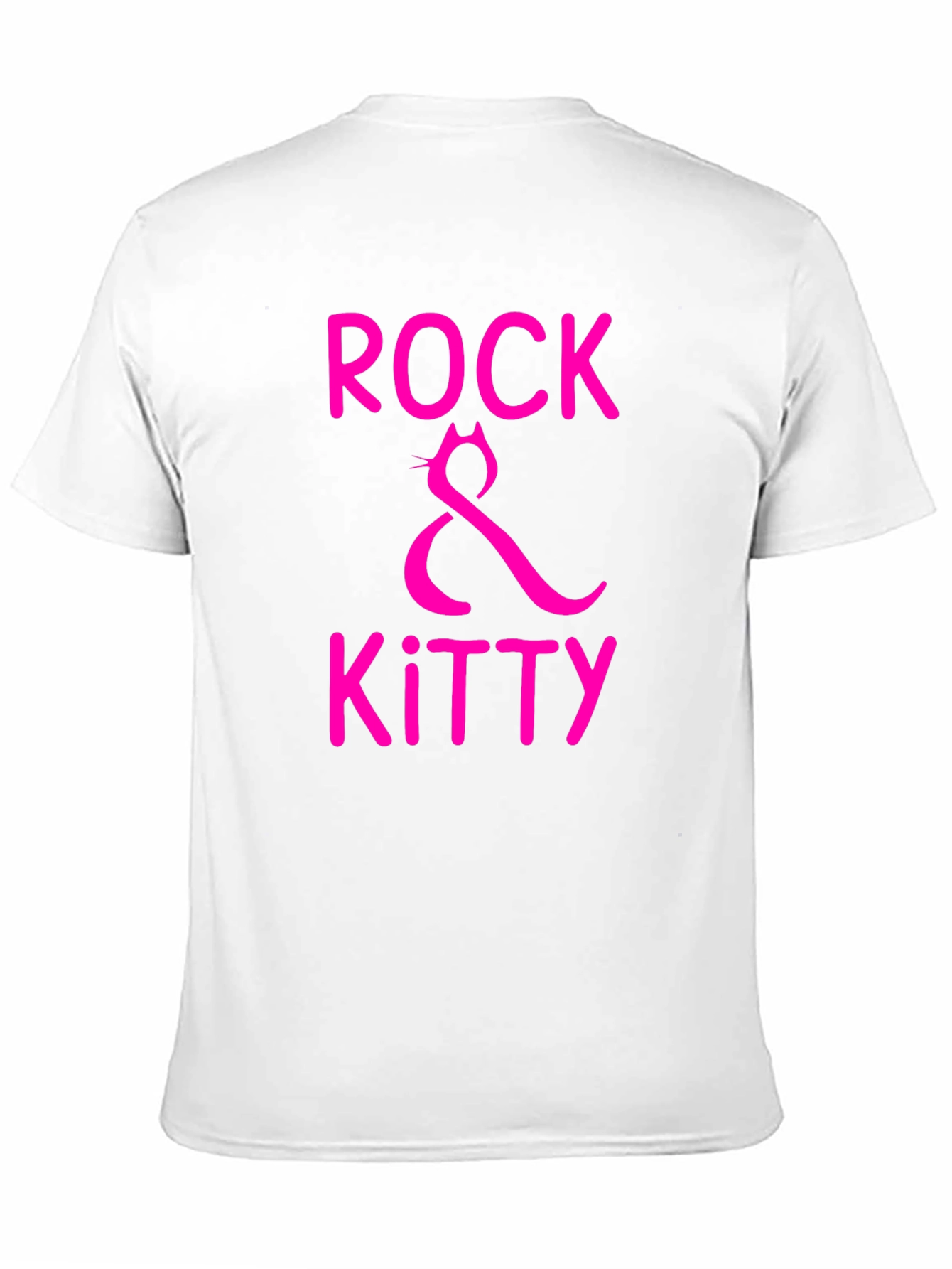 Rock & Kitty Graphic Tee - Black Cotton T-Shirt