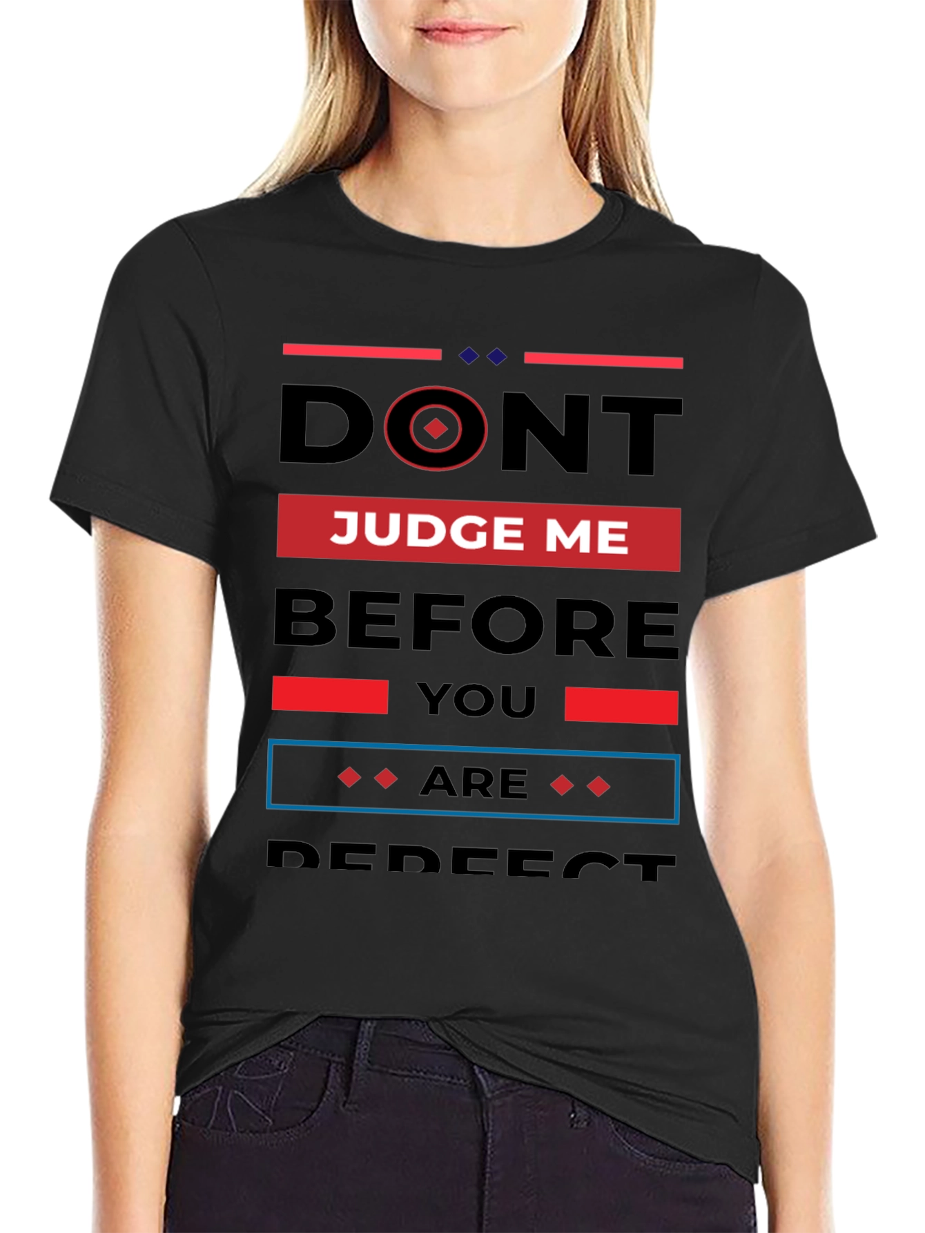 Dont Judge Me Black T-Shirt