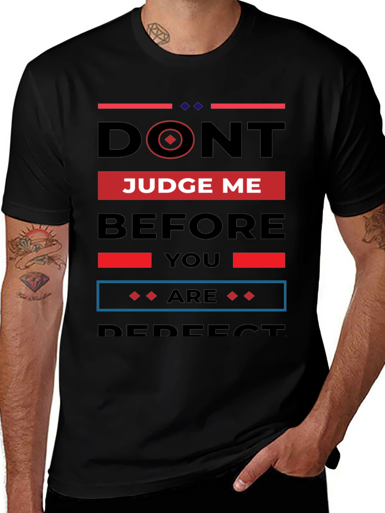 Dont Judge Me Black T-Shirt