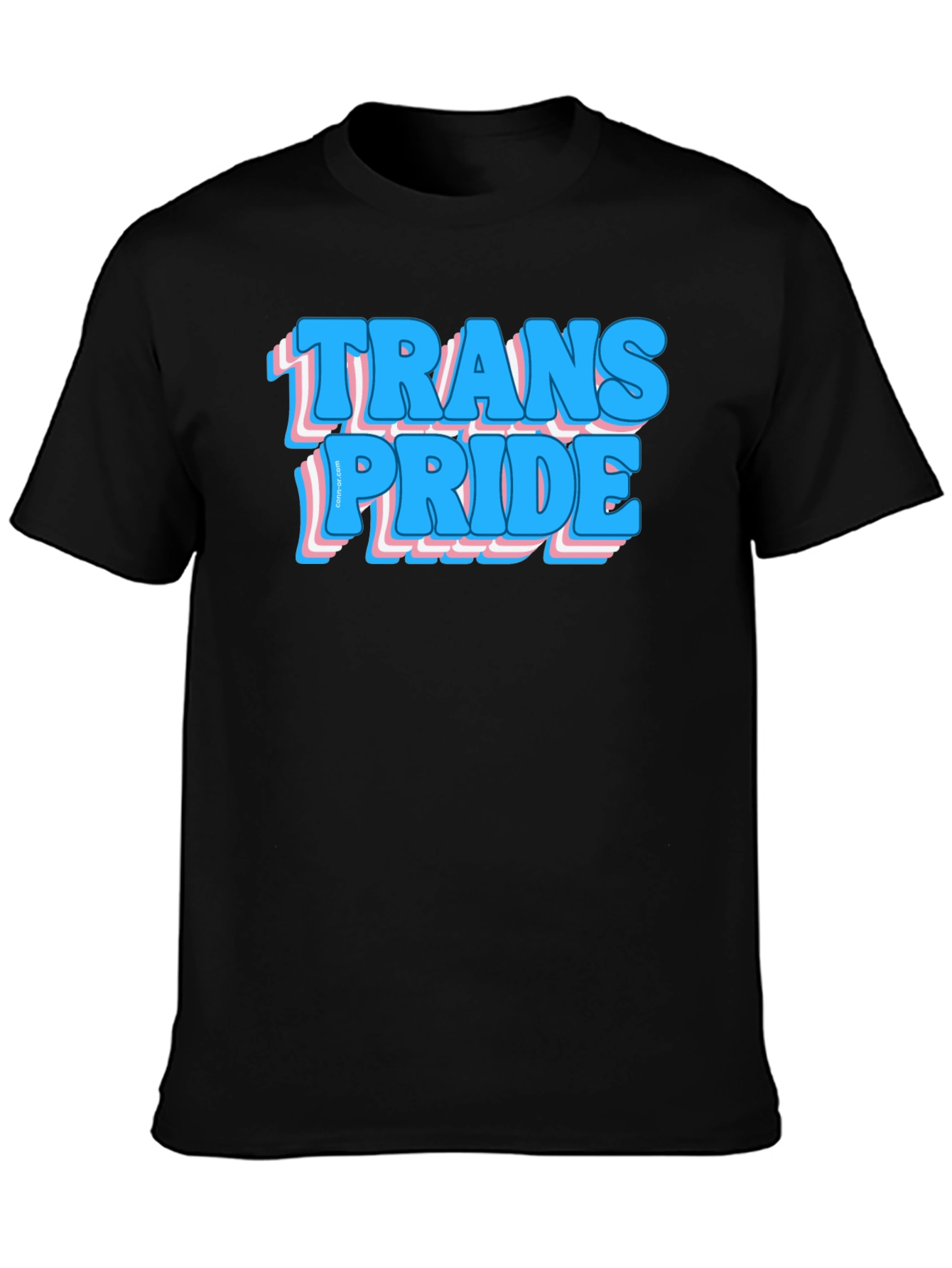 Trans Pride Graphic Tee - Black Cotton Comfort