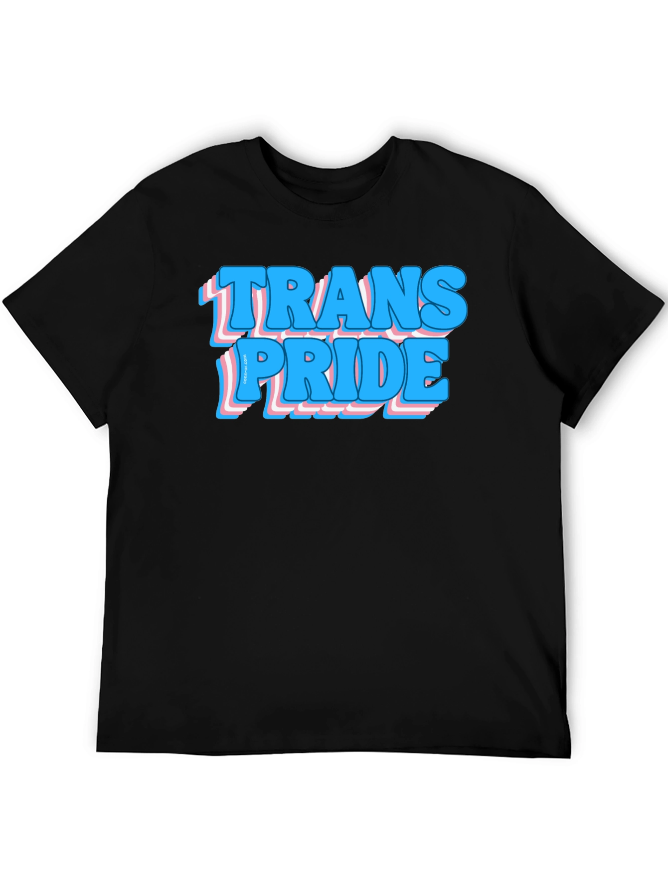 Trans Pride Graphic Tee - Black Cotton Comfort