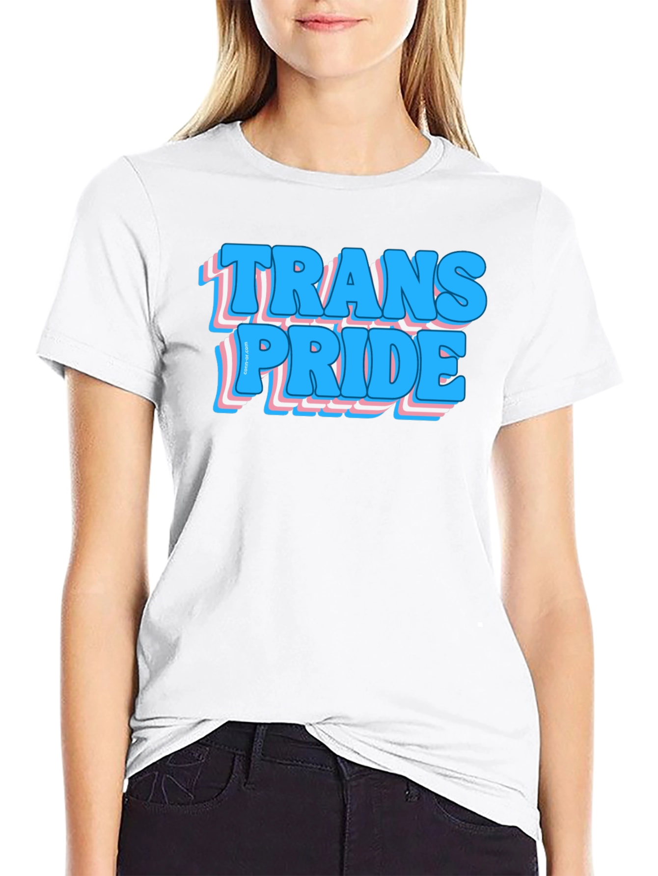 Trans Pride Graphic Tee - Black Cotton Comfort