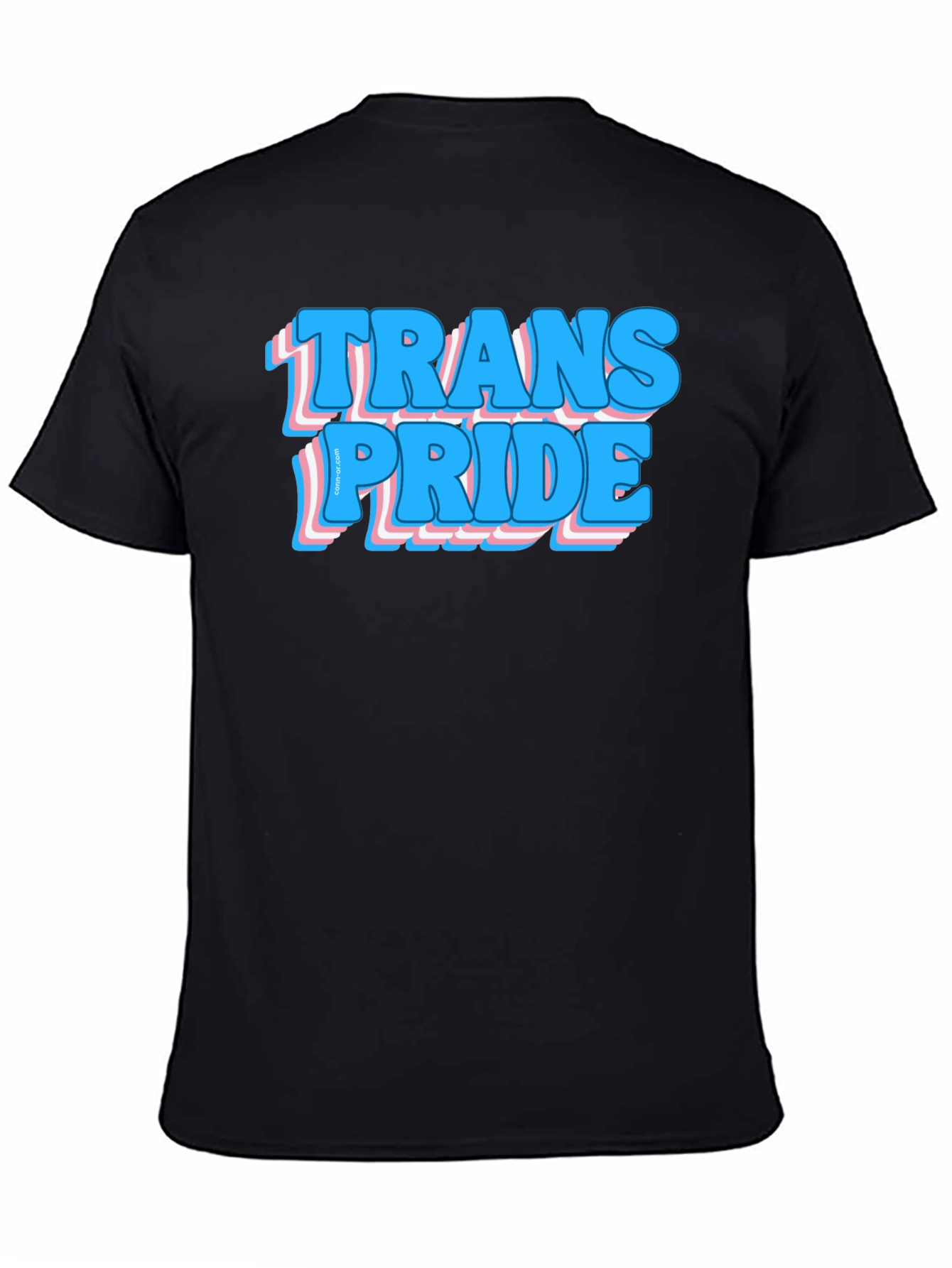 Trans Pride Graphic Tee - Black Cotton Comfort