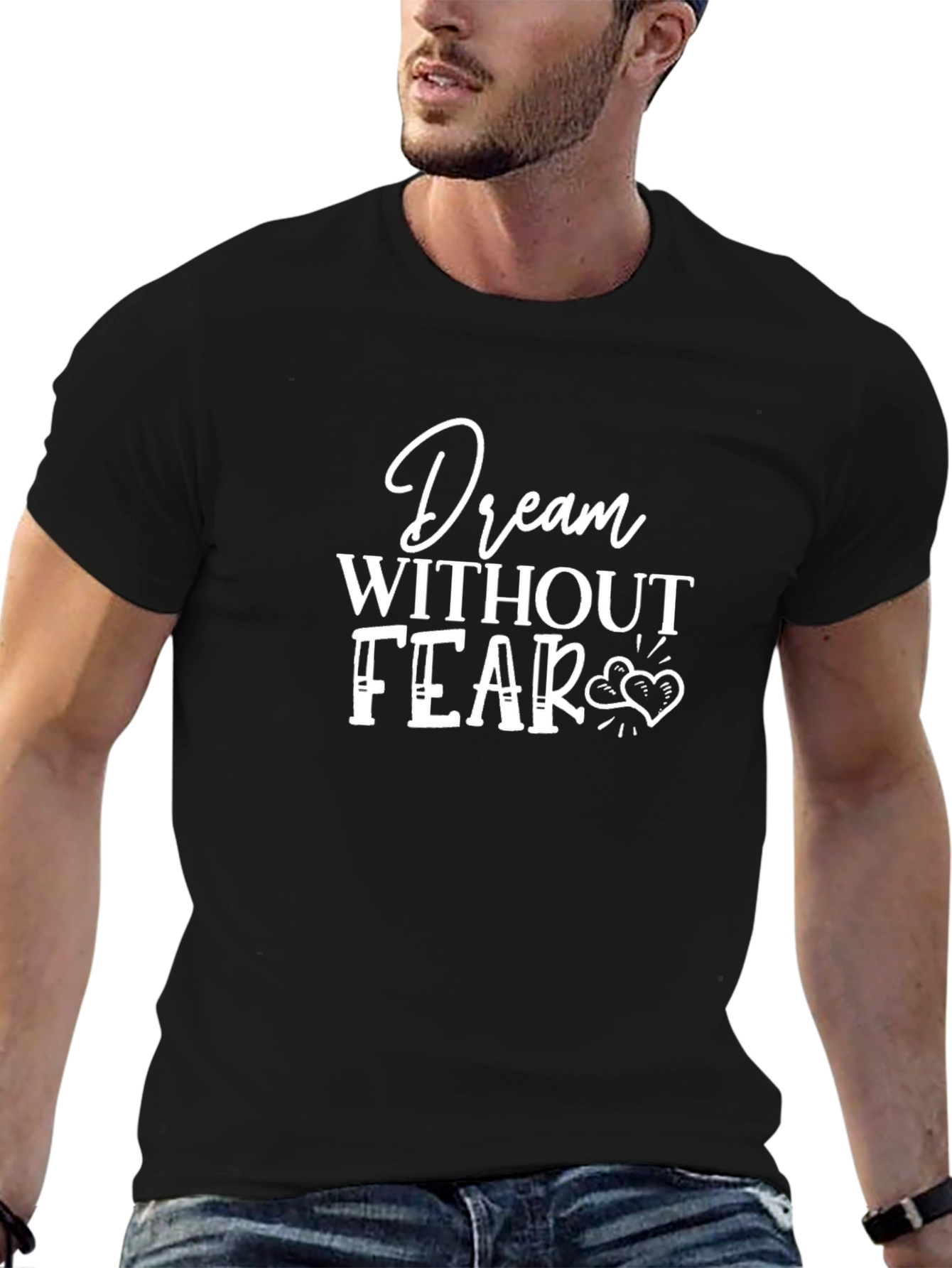 Dream Without Fear Black Graphic Tee