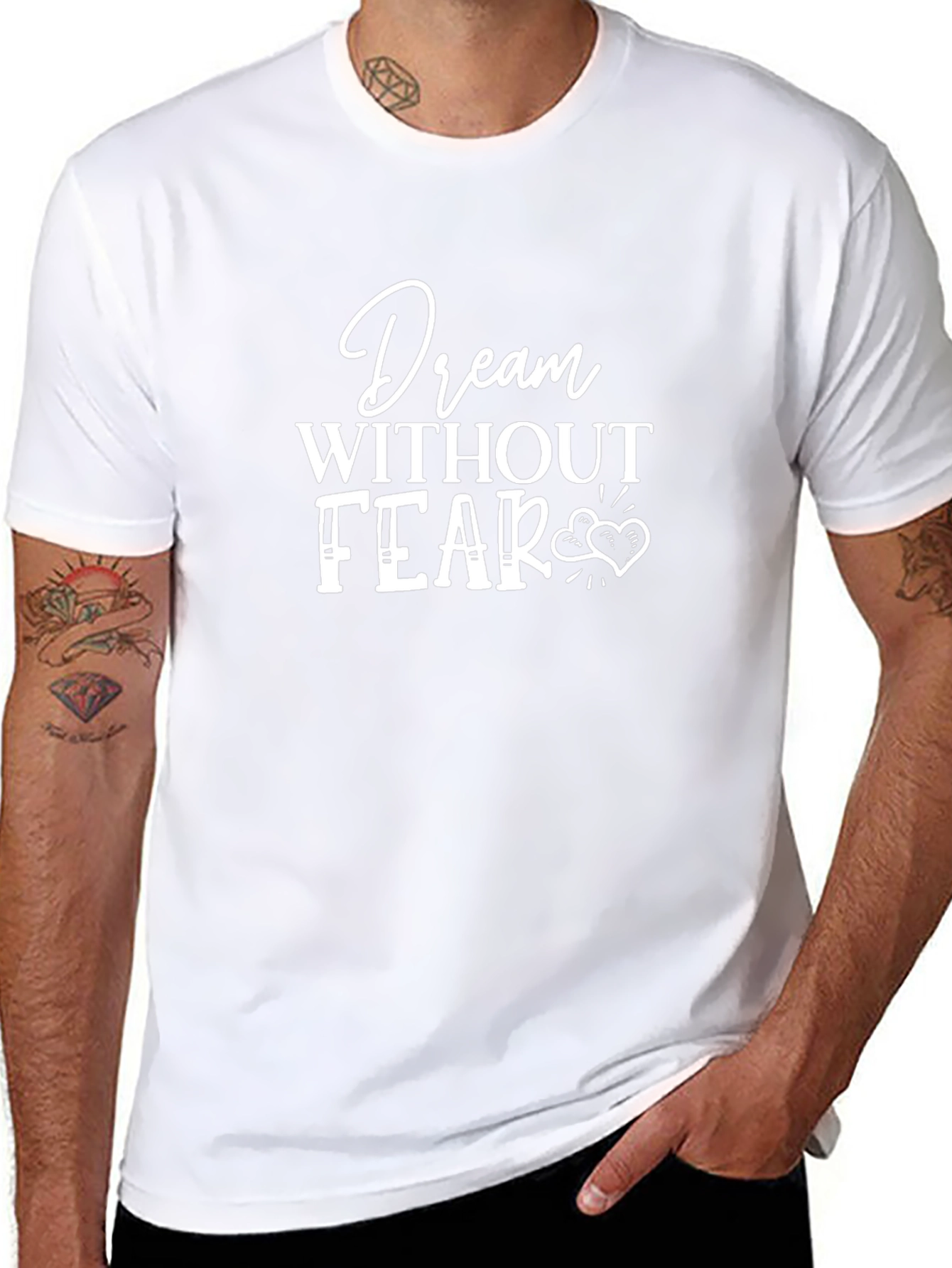 Dream Without Fear Black Graphic Tee