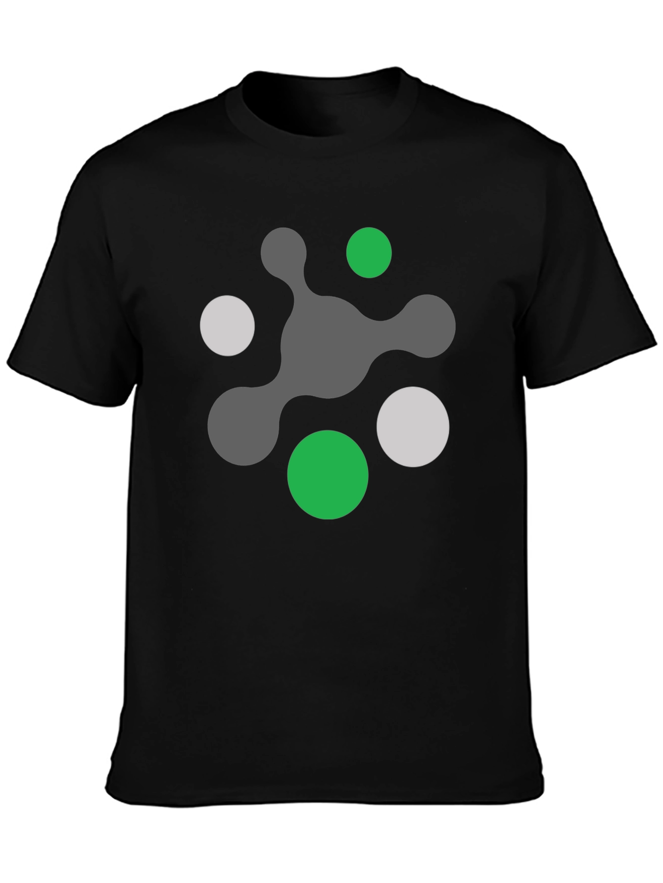 Abstract Graphic Print Black T-Shirt