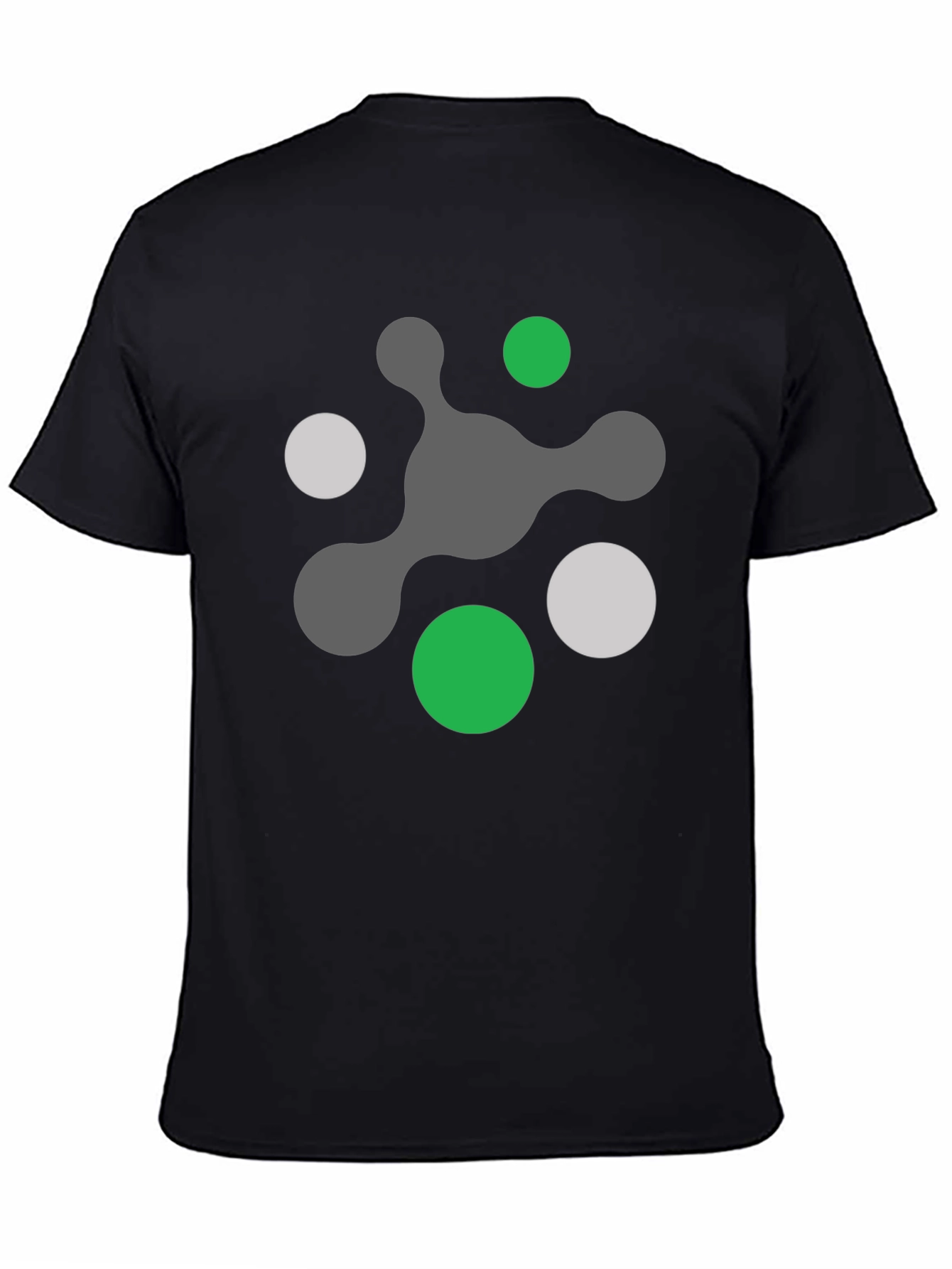 Abstract Graphic Print Black T-Shirt