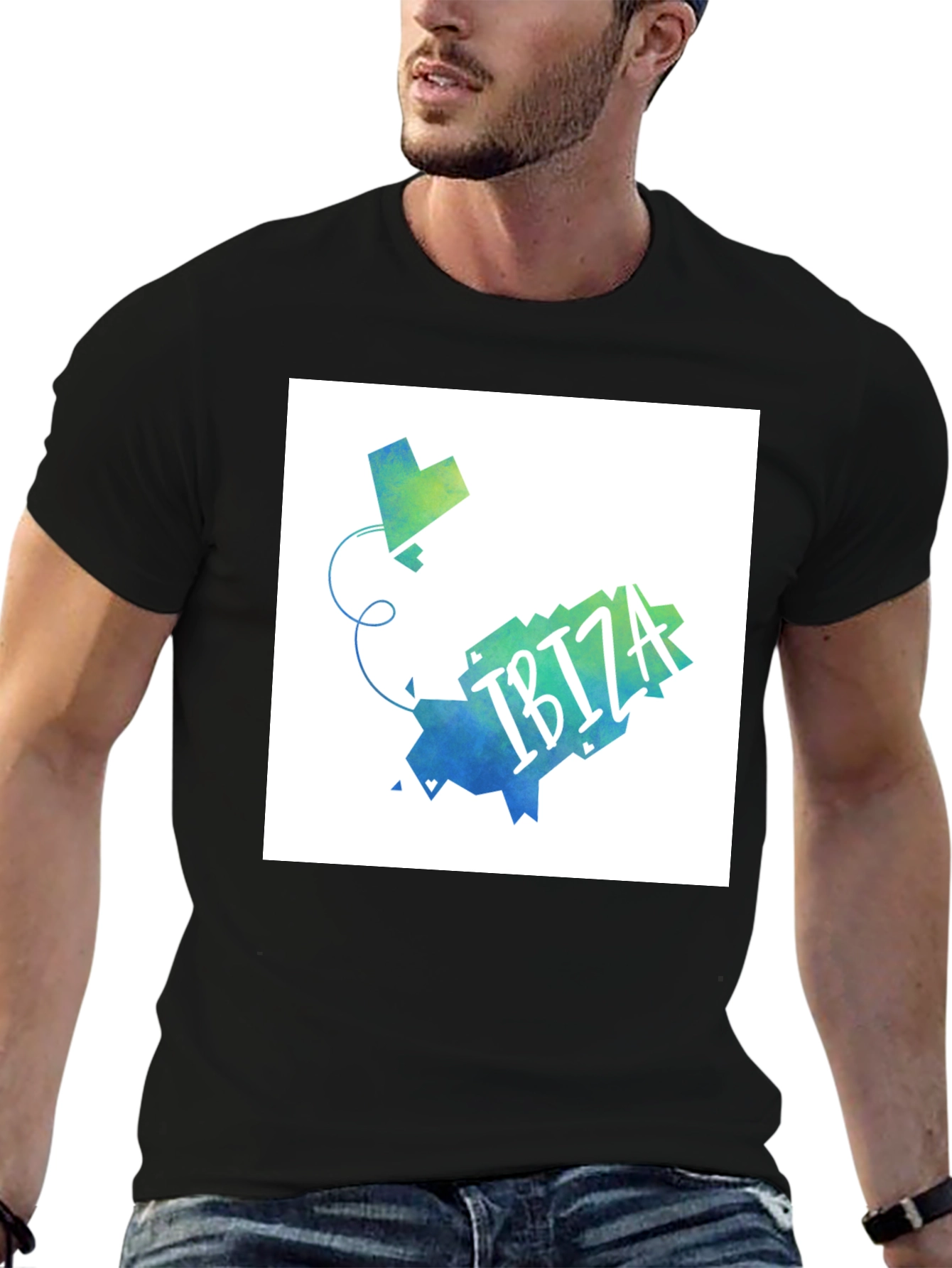 Ibiza Map T-Shirt - Stylish Graphic Tee