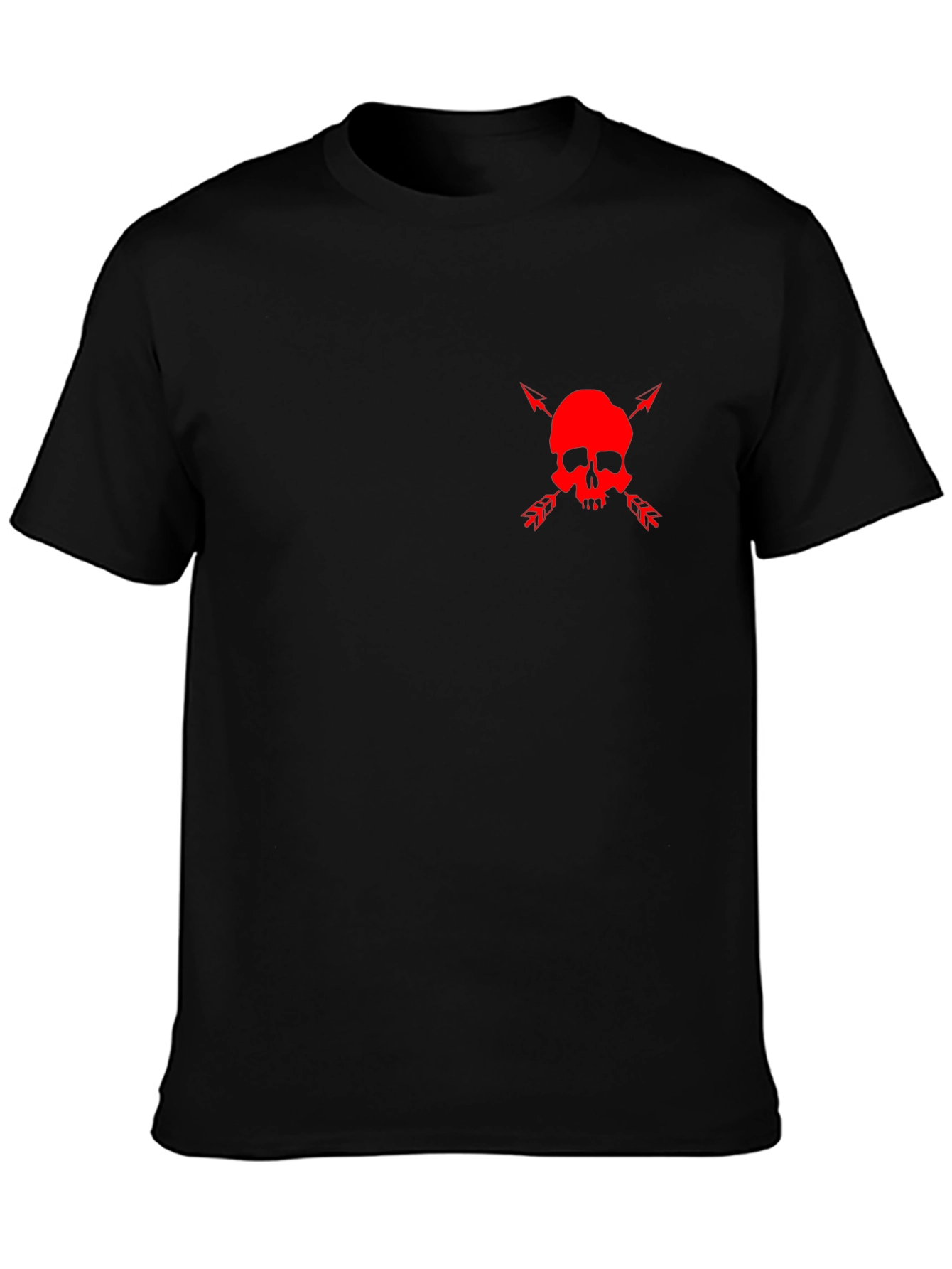 Skull & Arrows Graphic Tee - Mens Black T-Shirt