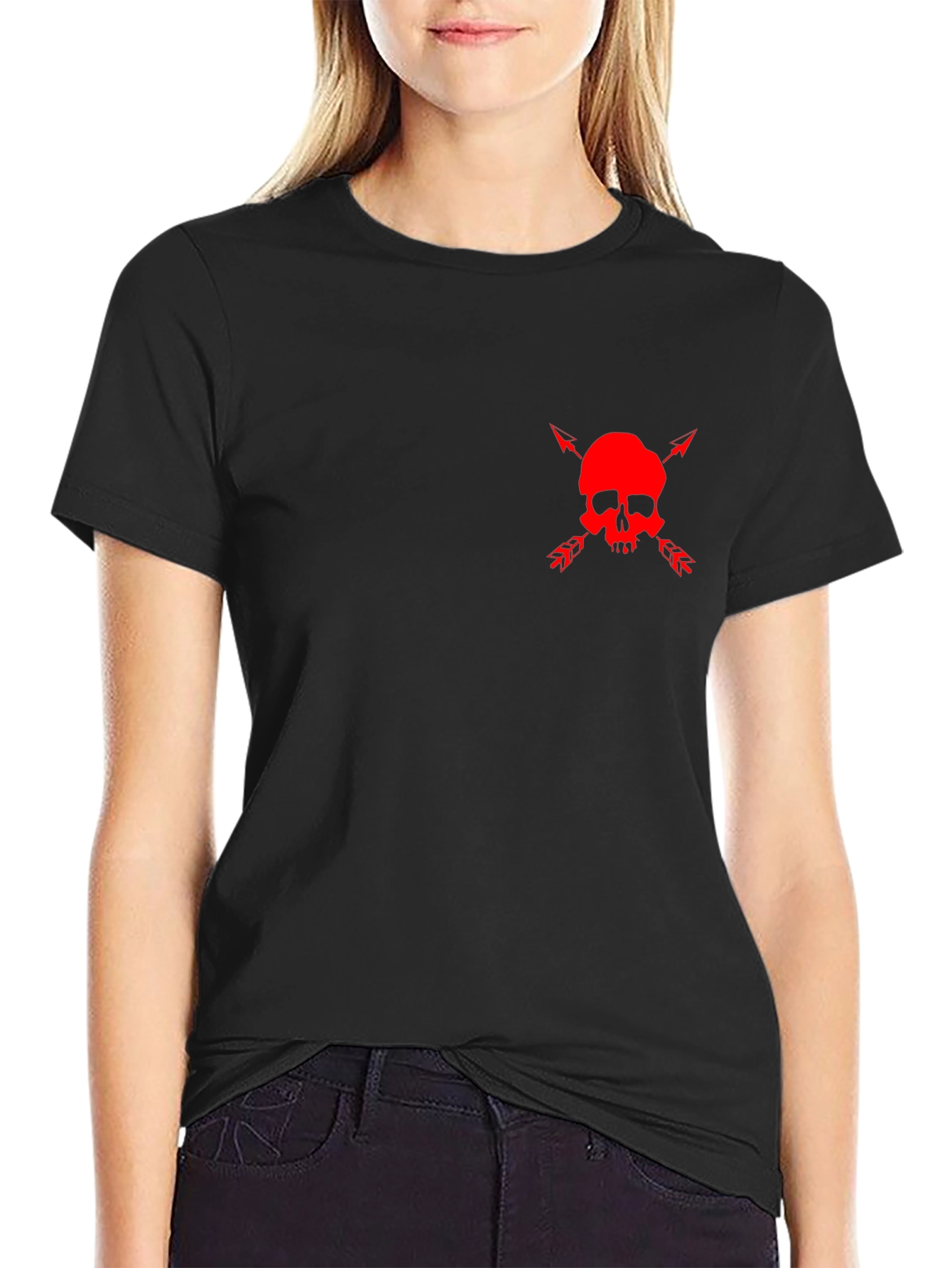 Skull & Arrows Graphic Tee - Mens Black T-Shirt